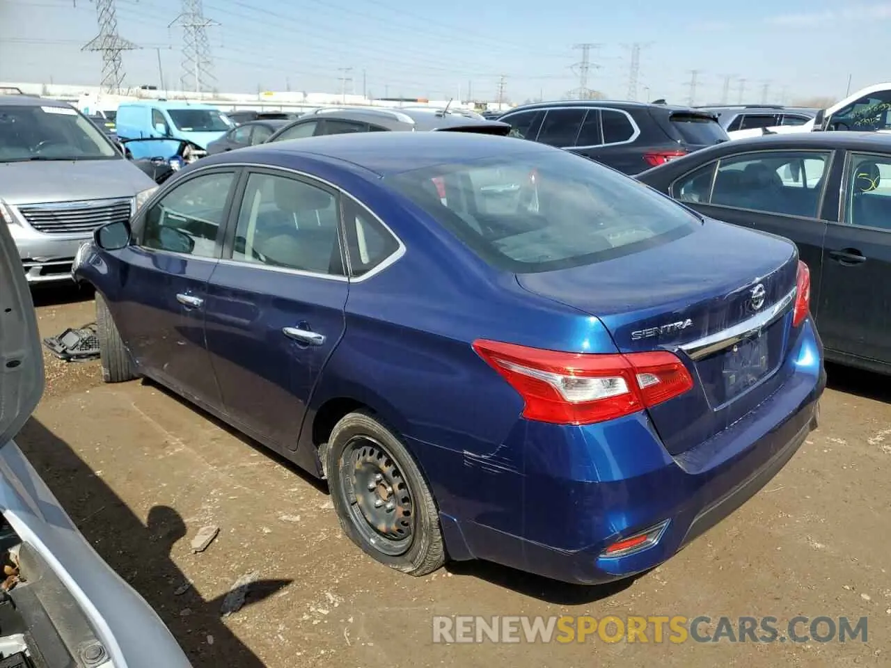 2 Photograph of a damaged car 3N1AB7AP4KY418124 NISSAN SENTRA 2019