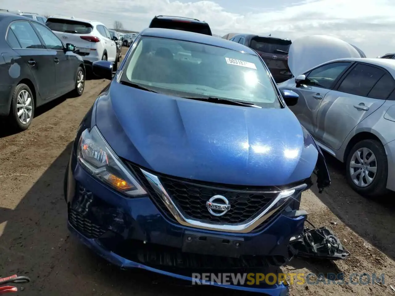 5 Photograph of a damaged car 3N1AB7AP4KY418124 NISSAN SENTRA 2019