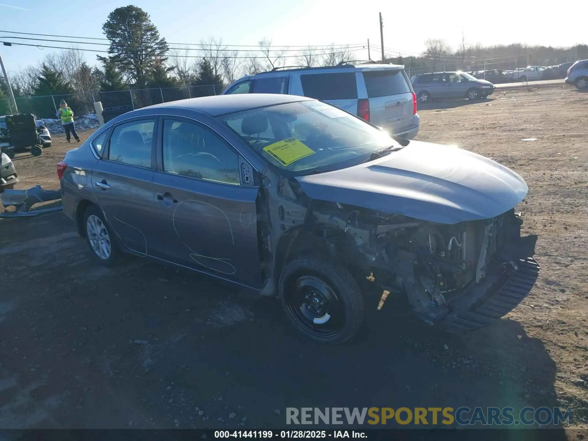 1 Photograph of a damaged car 3N1AB7AP4KY428555 NISSAN SENTRA 2019