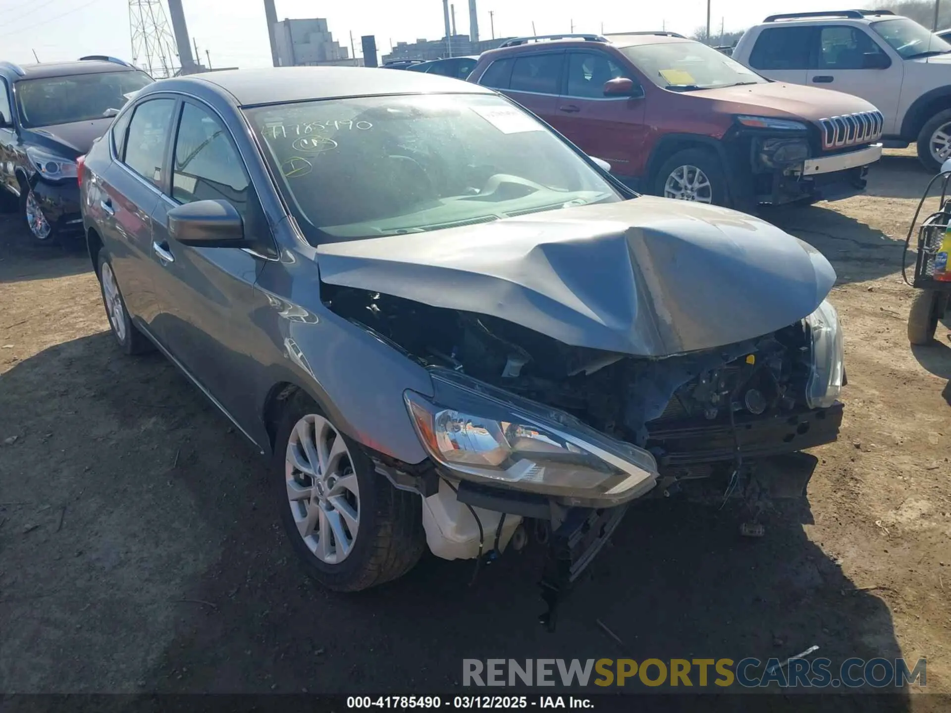 1 Photograph of a damaged car 3N1AB7AP4KY433755 NISSAN SENTRA 2019
