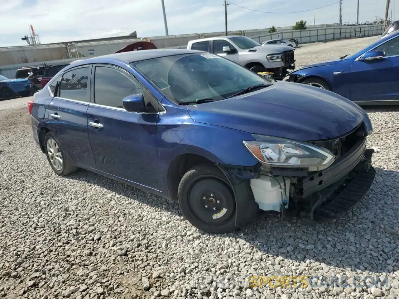4 Photograph of a damaged car 3N1AB7AP4KY435750 NISSAN SENTRA 2019
