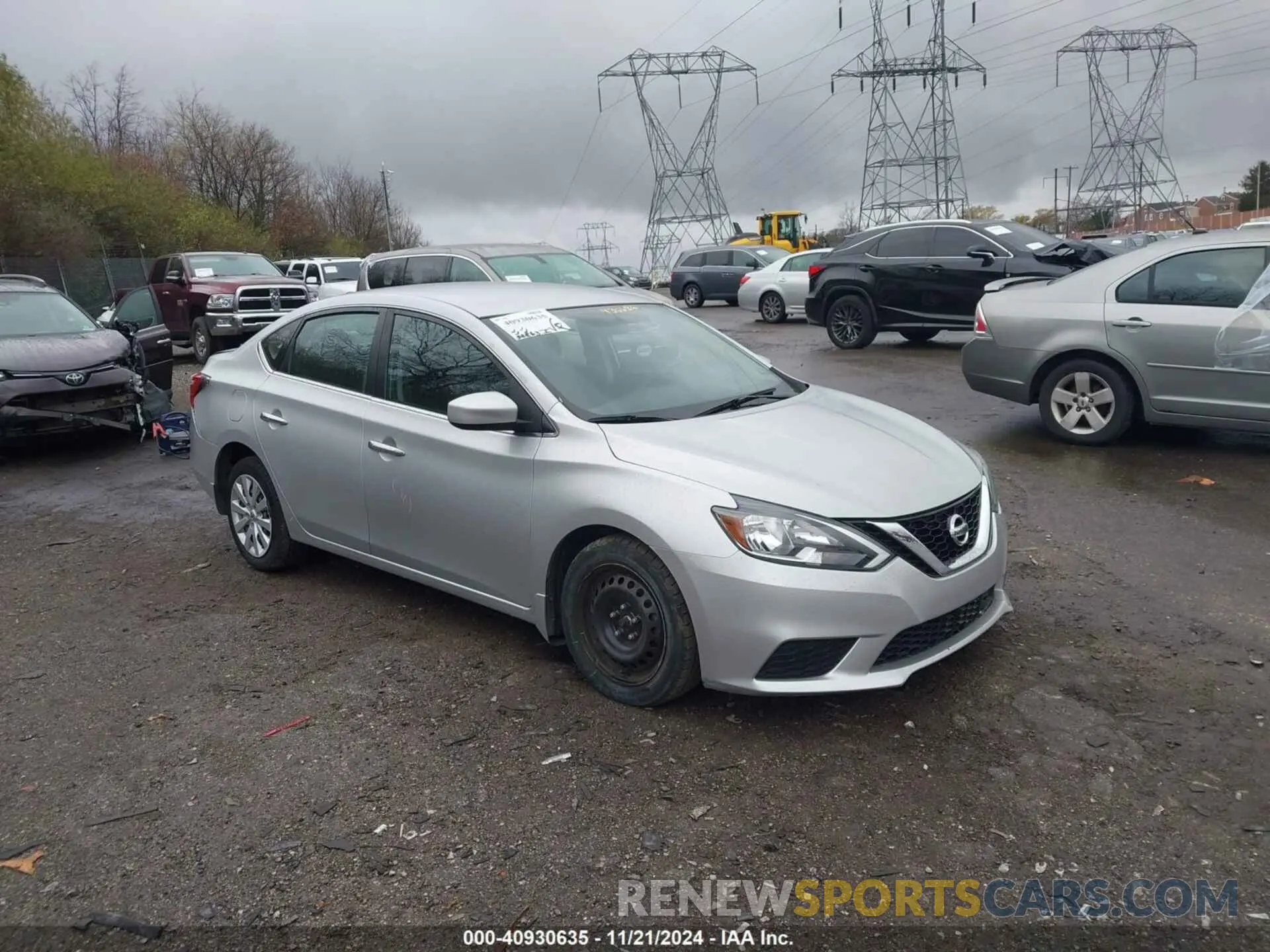 1 Photograph of a damaged car 3N1AB7AP4KY436686 NISSAN SENTRA 2019