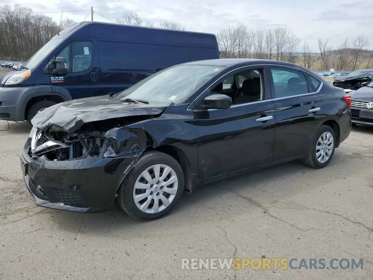 1 Photograph of a damaged car 3N1AB7AP4KY436879 NISSAN SENTRA 2019