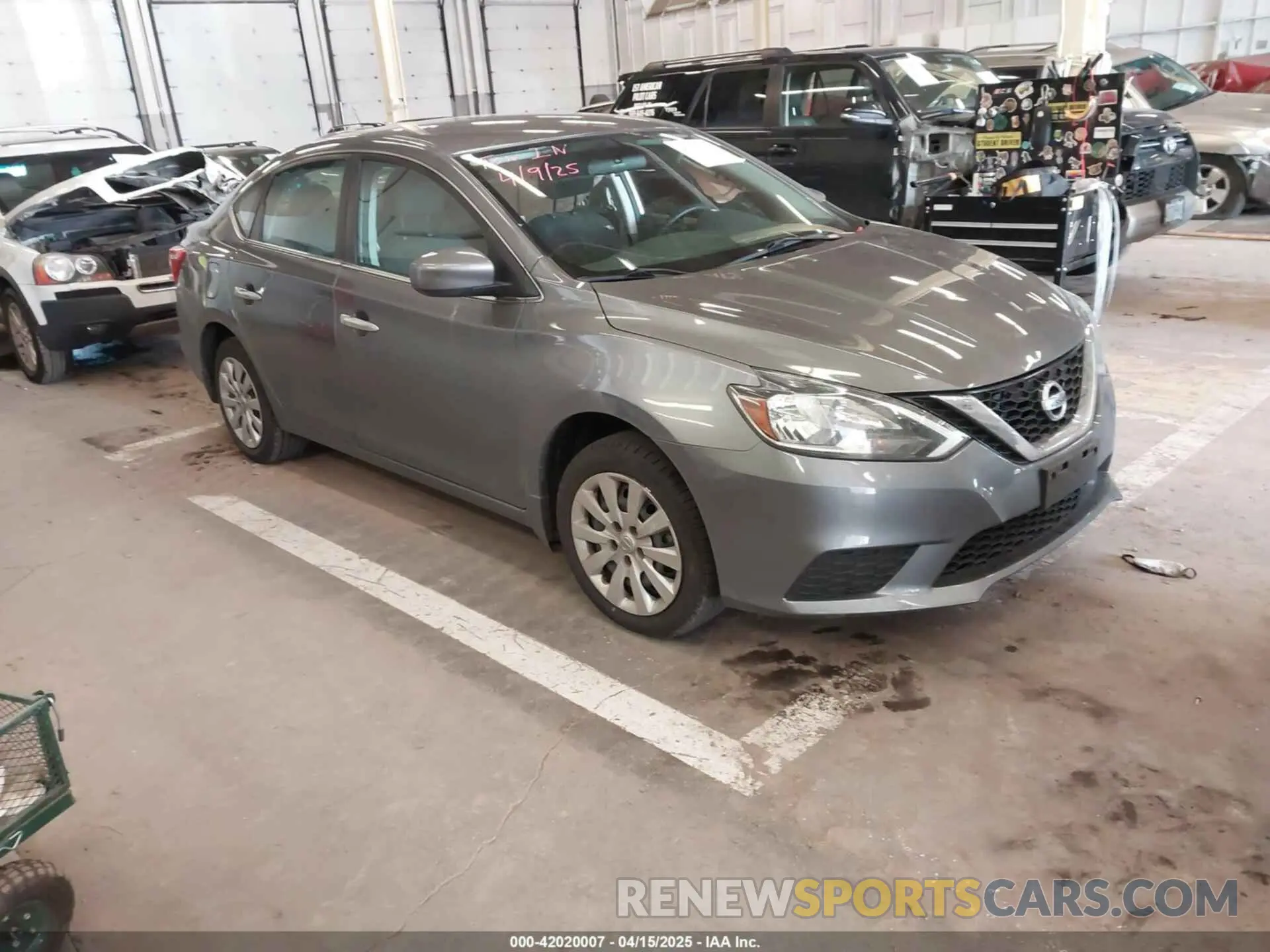1 Photograph of a damaged car 3N1AB7AP4KY450295 NISSAN SENTRA 2019