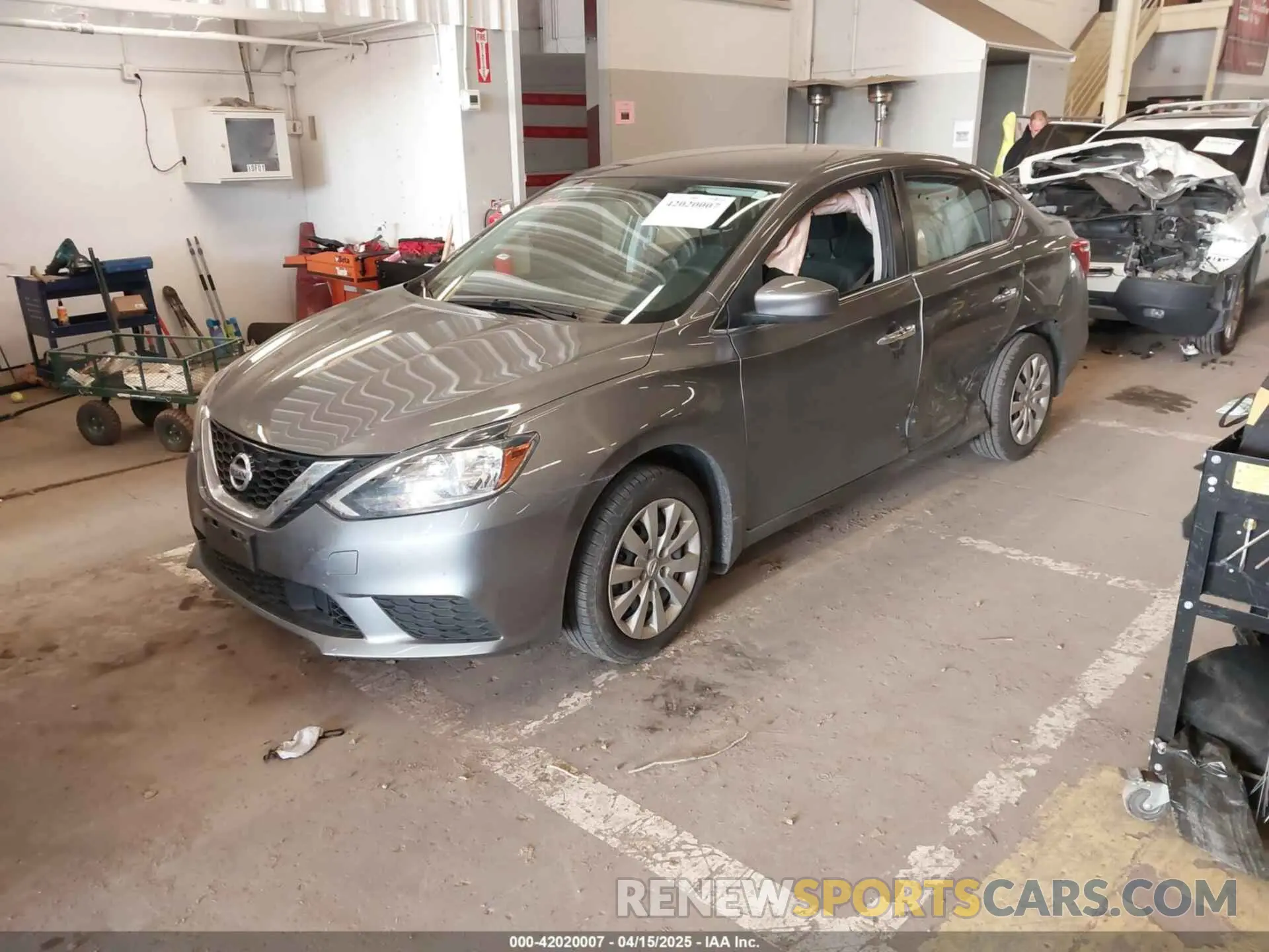 2 Photograph of a damaged car 3N1AB7AP4KY450295 NISSAN SENTRA 2019