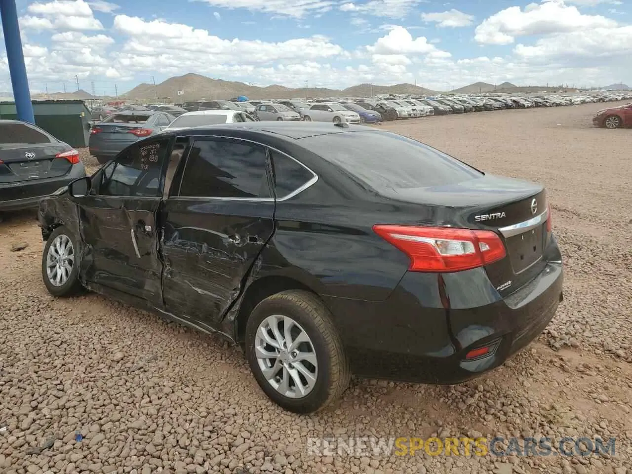 2 Photograph of a damaged car 3N1AB7AP4KY453486 NISSAN SENTRA 2019