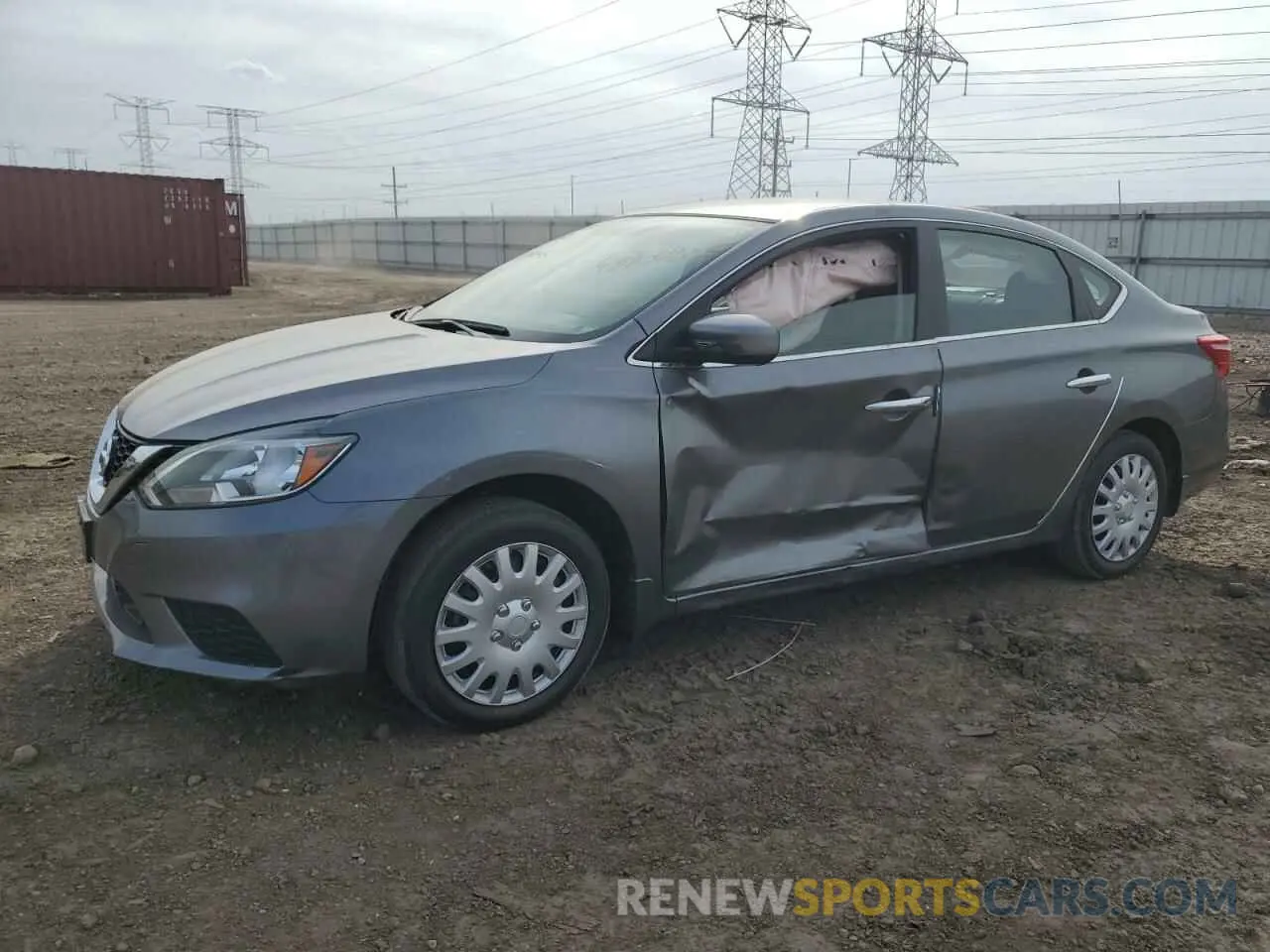 1 Photograph of a damaged car 3N1AB7AP4KY454881 NISSAN SENTRA 2019