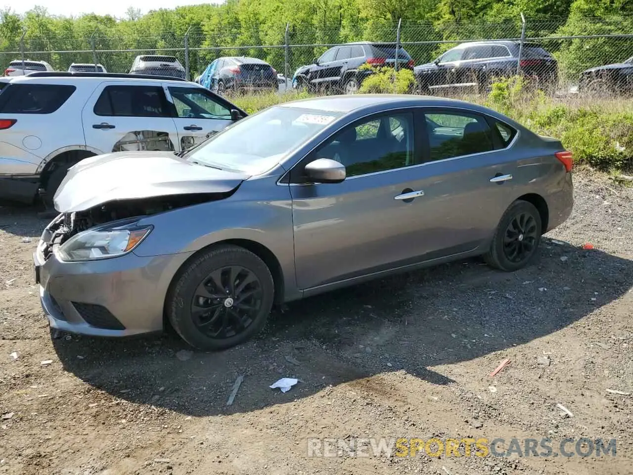 1 Photograph of a damaged car 3N1AB7AP4KY456713 NISSAN SENTRA 2019