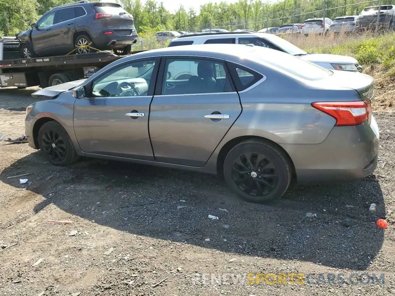 2 Photograph of a damaged car 3N1AB7AP4KY456713 NISSAN SENTRA 2019