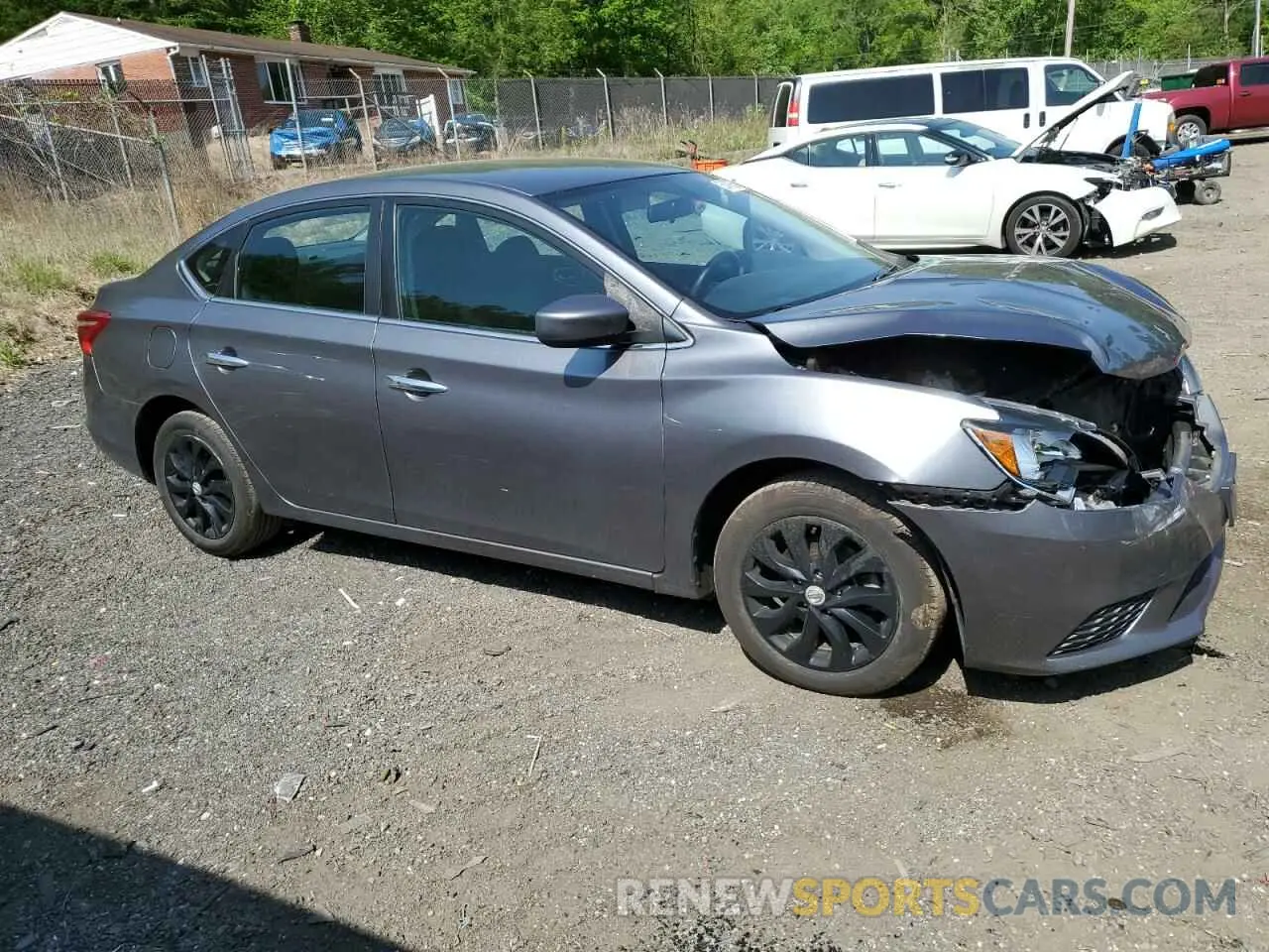 4 Photograph of a damaged car 3N1AB7AP4KY456713 NISSAN SENTRA 2019