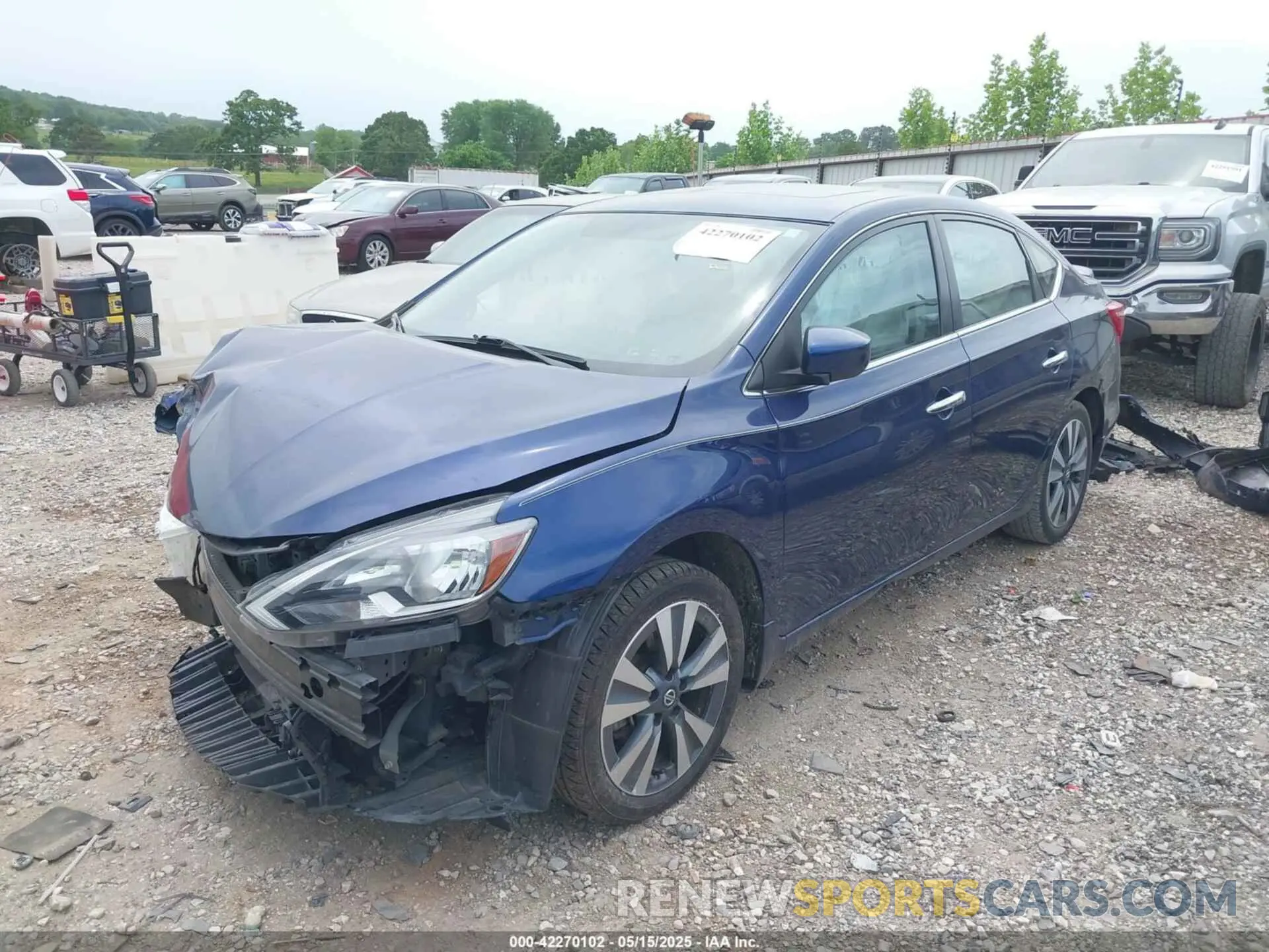2 Photograph of a damaged car 3N1AB7AP4KY457456 NISSAN SENTRA 2019