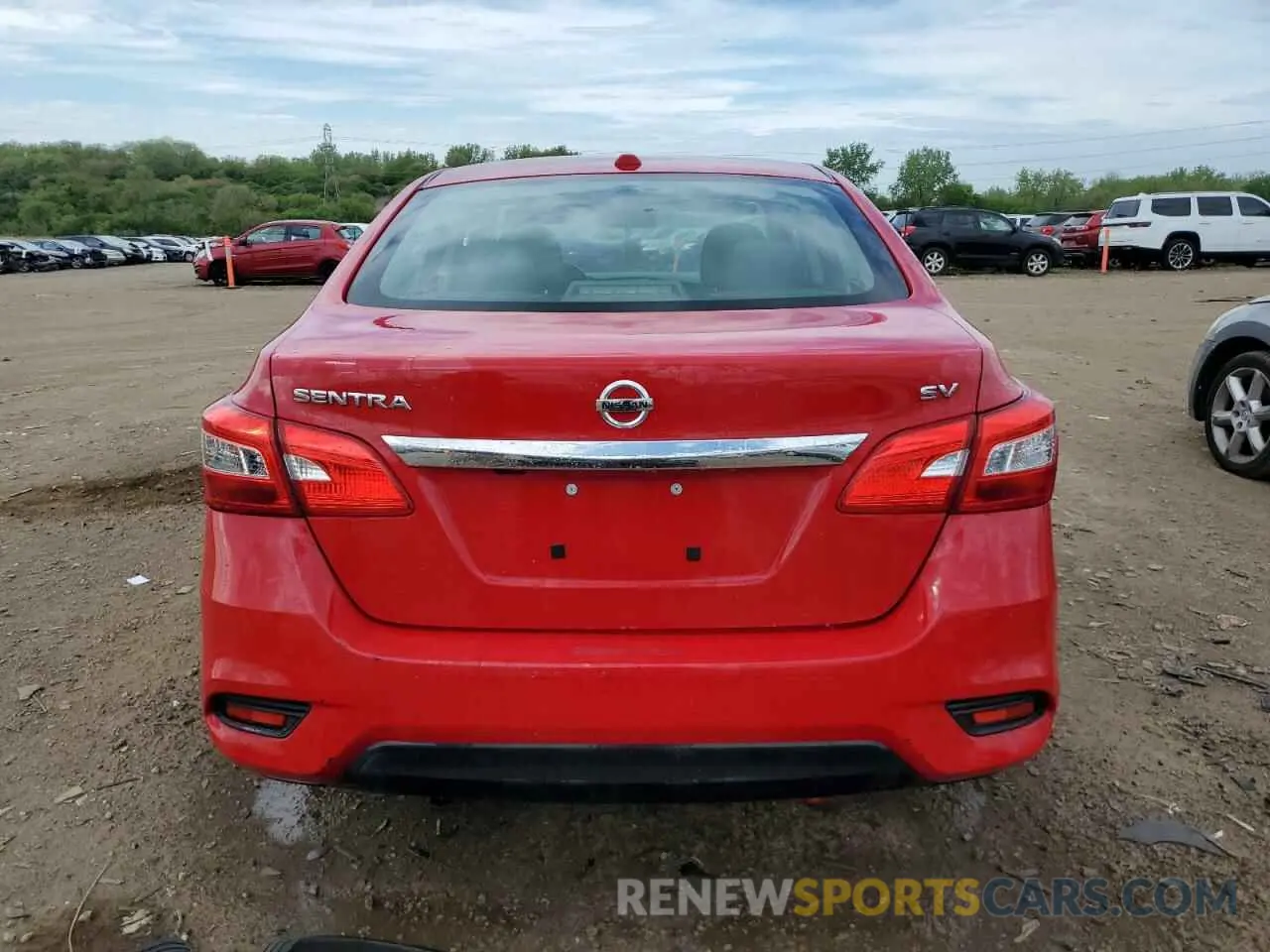 6 Photograph of a damaged car 3N1AB7AP5KL611864 NISSAN SENTRA 2019