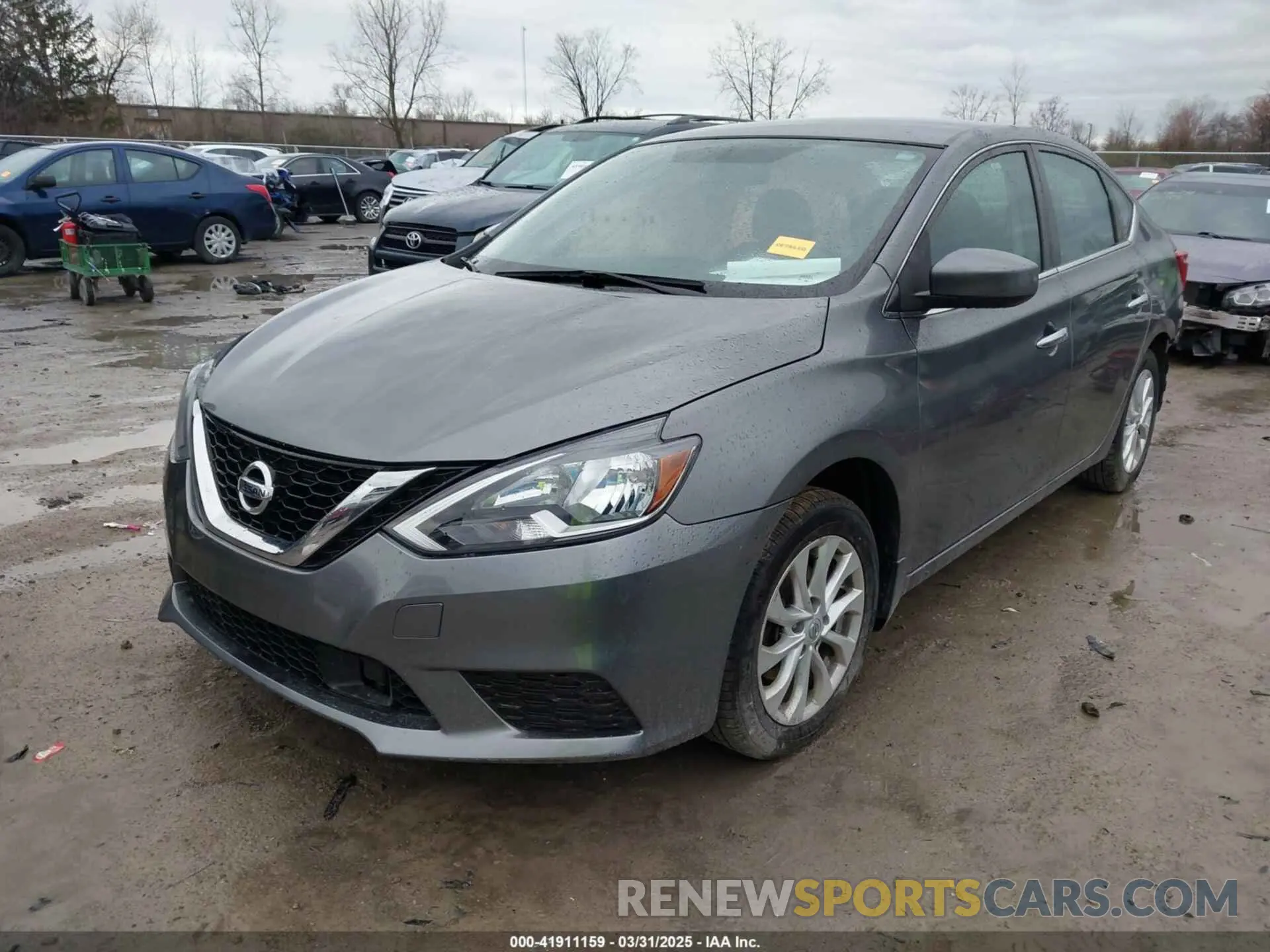 2 Photograph of a damaged car 3N1AB7AP5KL612173 NISSAN SENTRA 2019