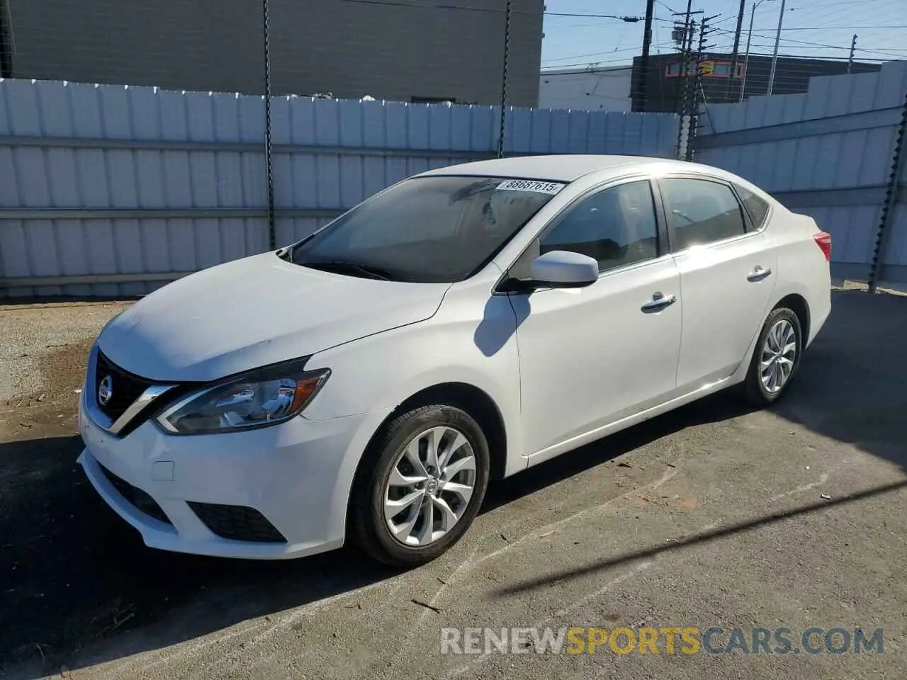 1 Photograph of a damaged car 3N1AB7AP5KL612660 NISSAN SENTRA 2019