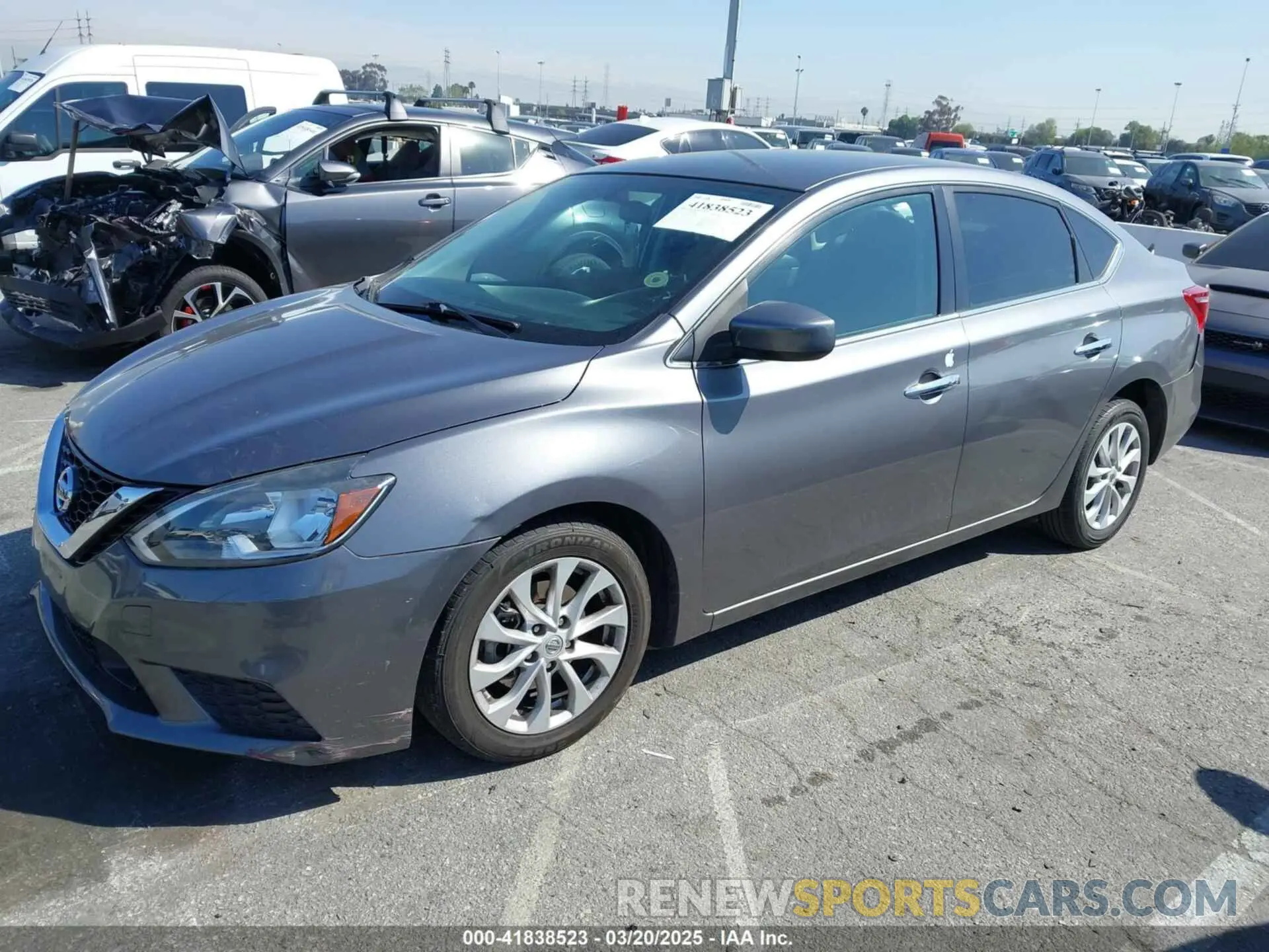 2 Photograph of a damaged car 3N1AB7AP5KL621083 NISSAN SENTRA 2019