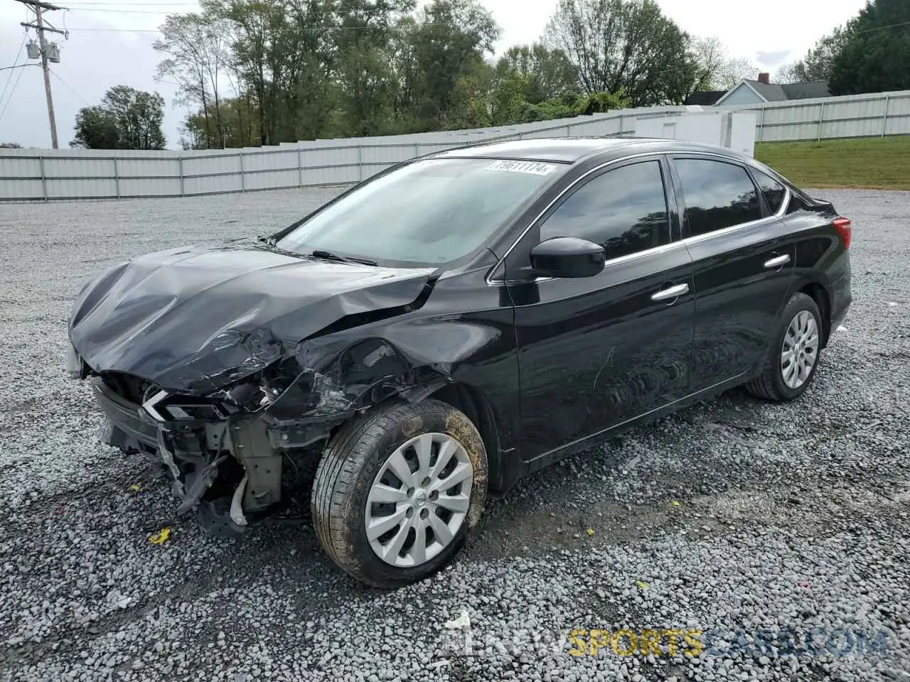 1 Photograph of a damaged car 3N1AB7AP5KY213167 NISSAN SENTRA 2019