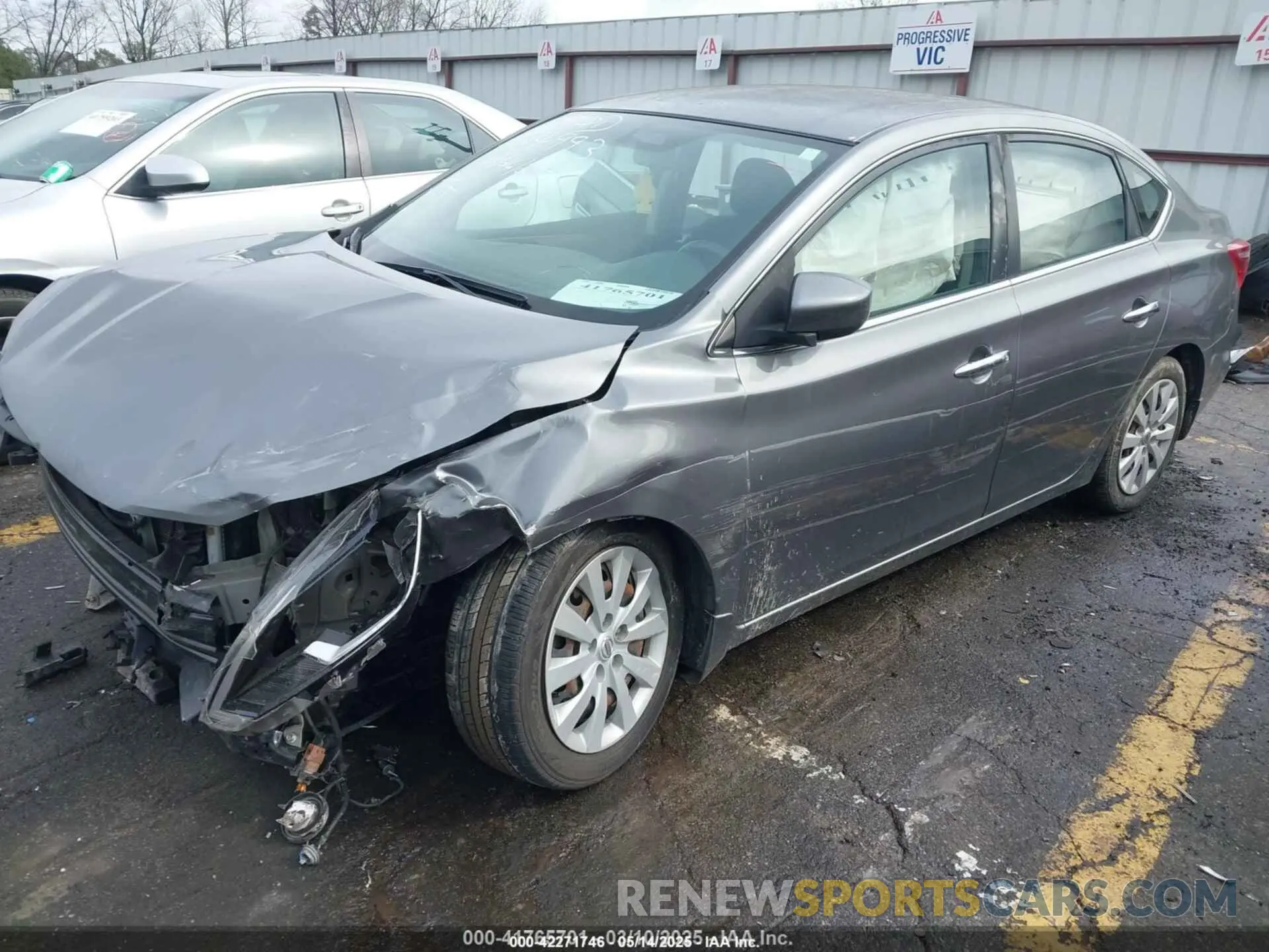 2 Photograph of a damaged car 3N1AB7AP5KY224993 NISSAN SENTRA 2019
