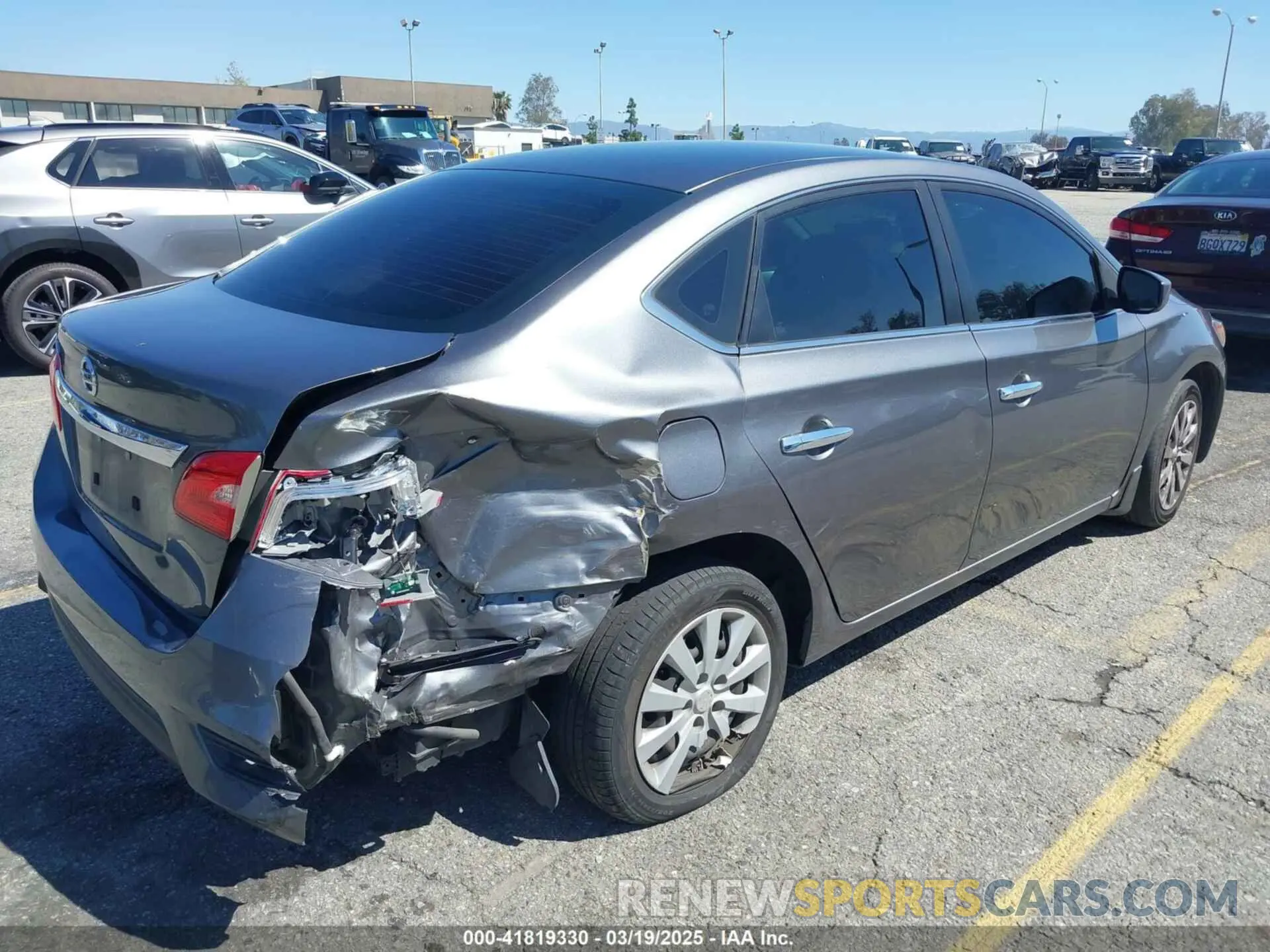 4 Photograph of a damaged car 3N1AB7AP5KY228039 NISSAN SENTRA 2019
