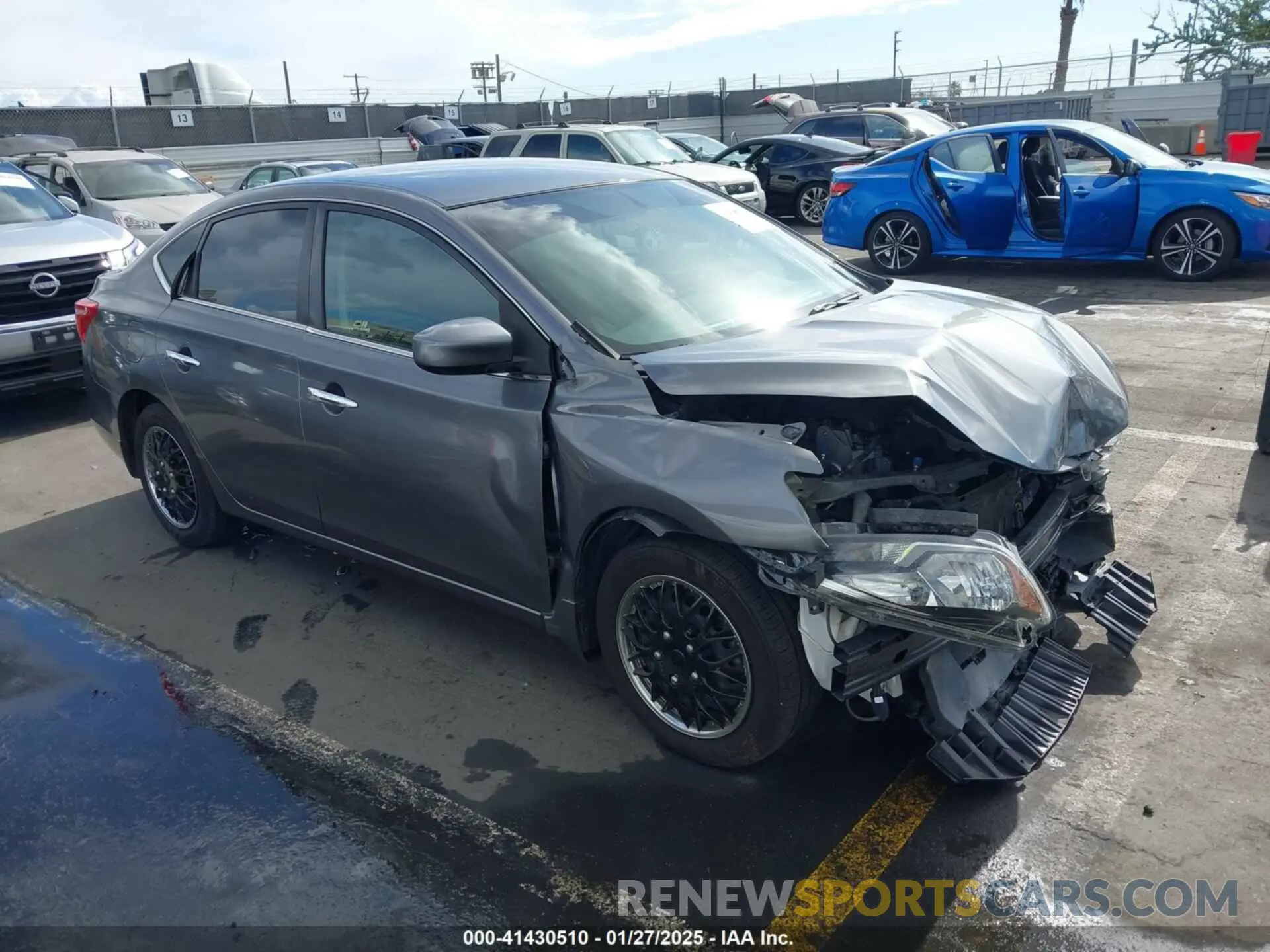 1 Photograph of a damaged car 3N1AB7AP5KY236819 NISSAN SENTRA 2019