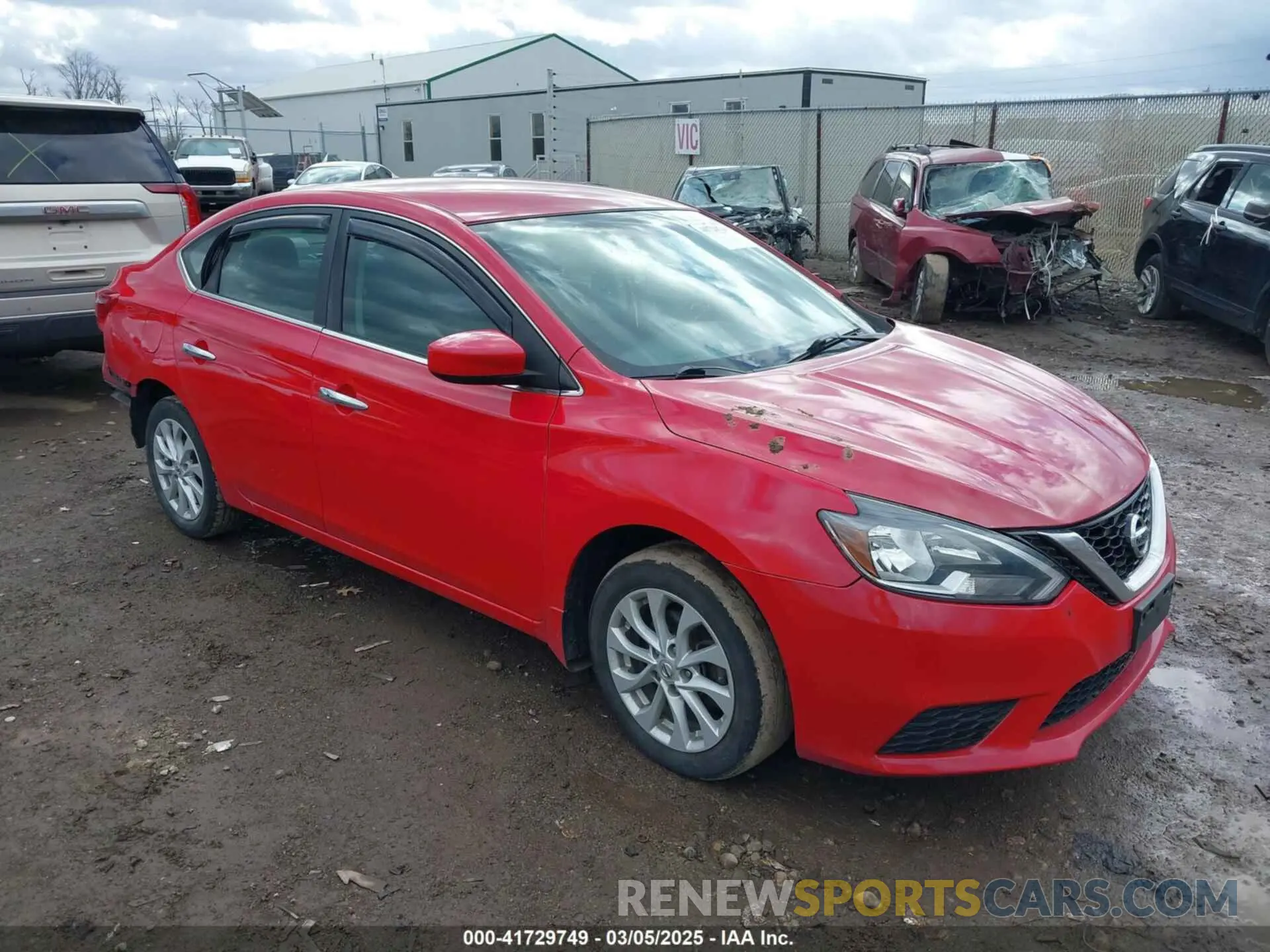 1 Photograph of a damaged car 3N1AB7AP5KY244158 NISSAN SENTRA 2019