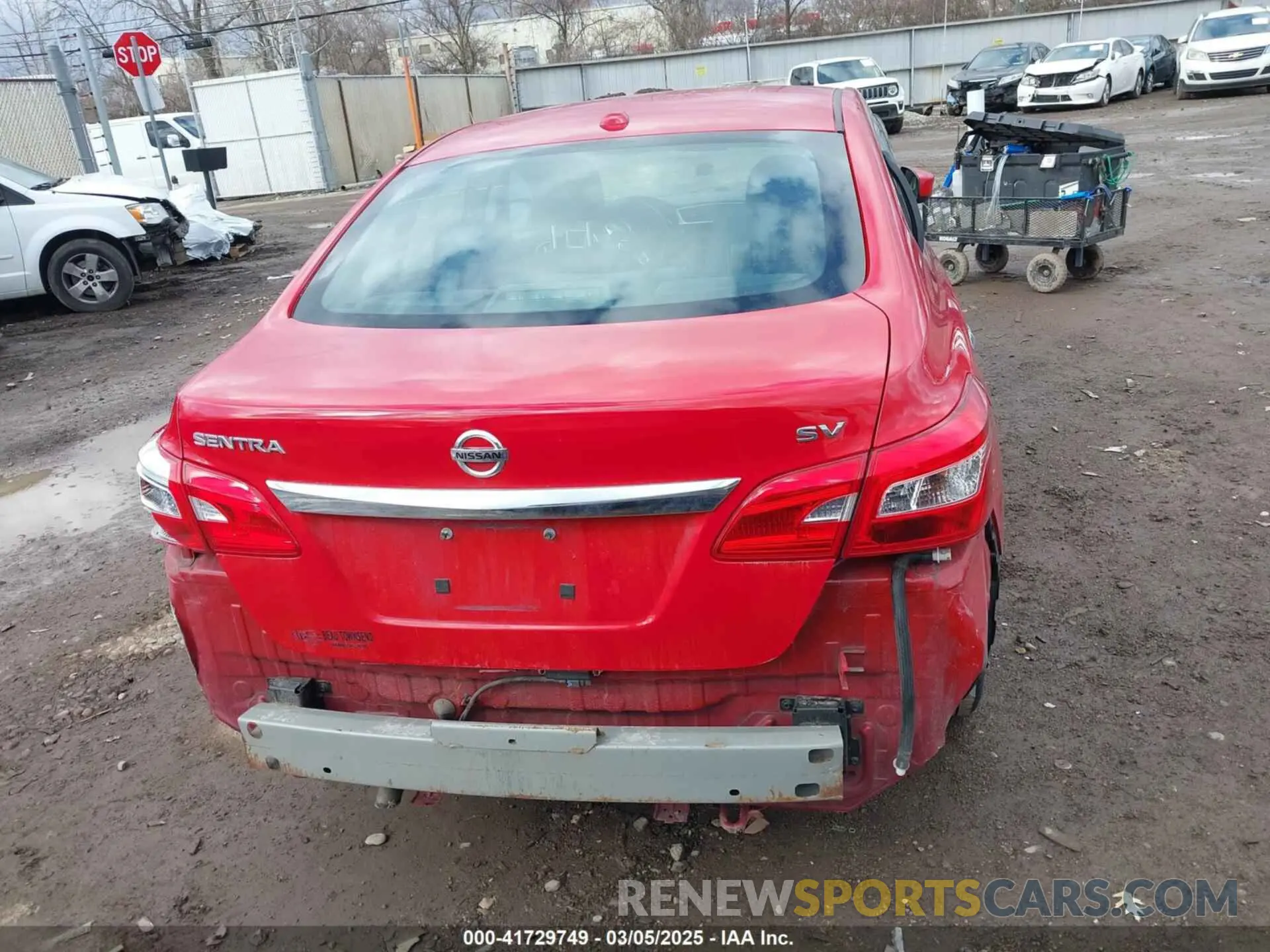 17 Photograph of a damaged car 3N1AB7AP5KY244158 NISSAN SENTRA 2019