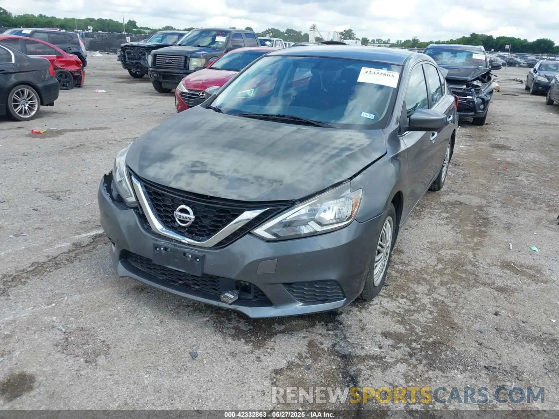 2 Photograph of a damaged car 3N1AB7AP5KY245097 NISSAN SENTRA 2019