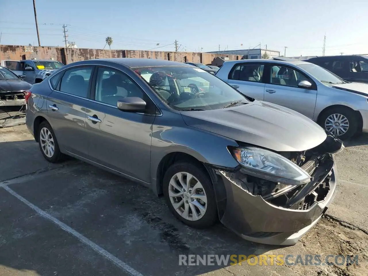 4 Photograph of a damaged car 3N1AB7AP5KY248825 NISSAN SENTRA 2019