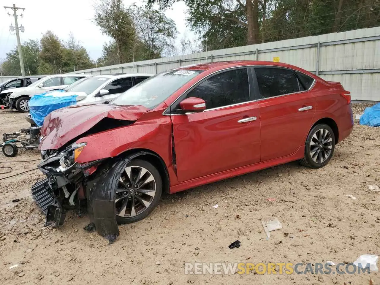 1 Photograph of a damaged car 3N1AB7AP5KY253734 NISSAN SENTRA 2019