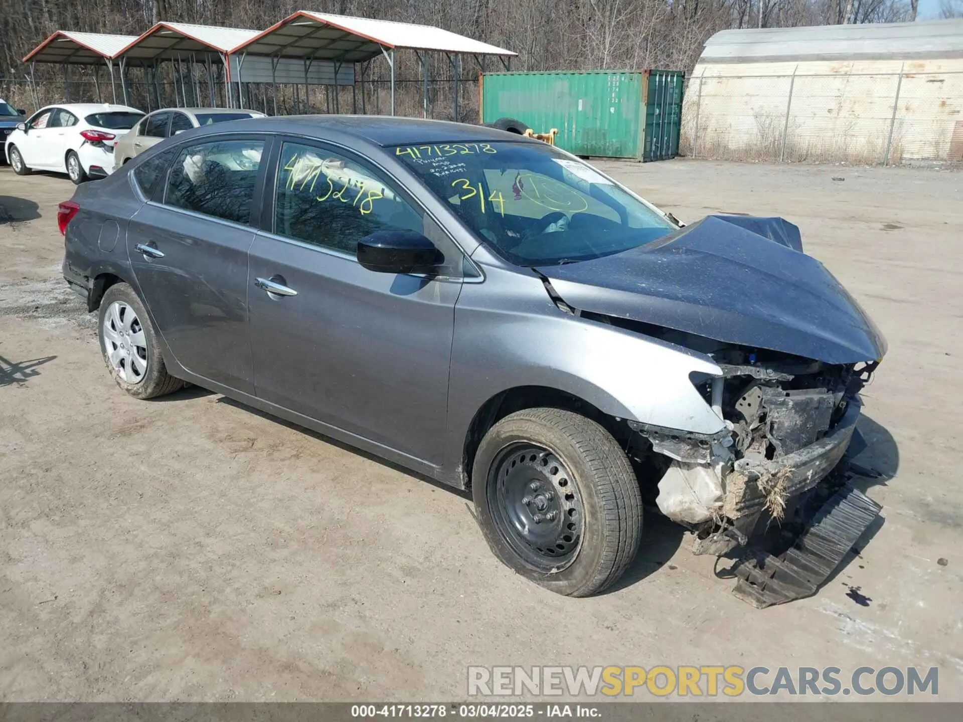 1 Photograph of a damaged car 3N1AB7AP5KY258674 NISSAN SENTRA 2019
