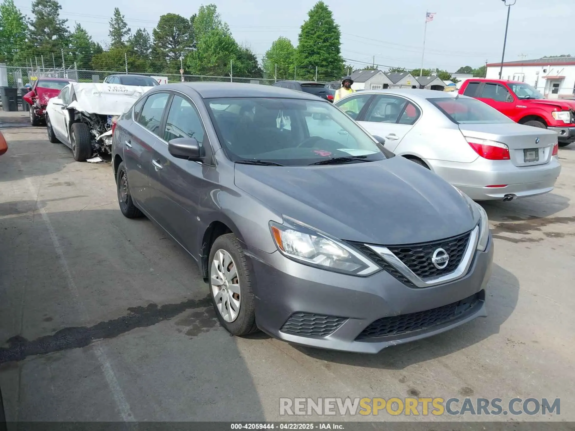 1 Photograph of a damaged car 3N1AB7AP5KY259422 NISSAN SENTRA 2019