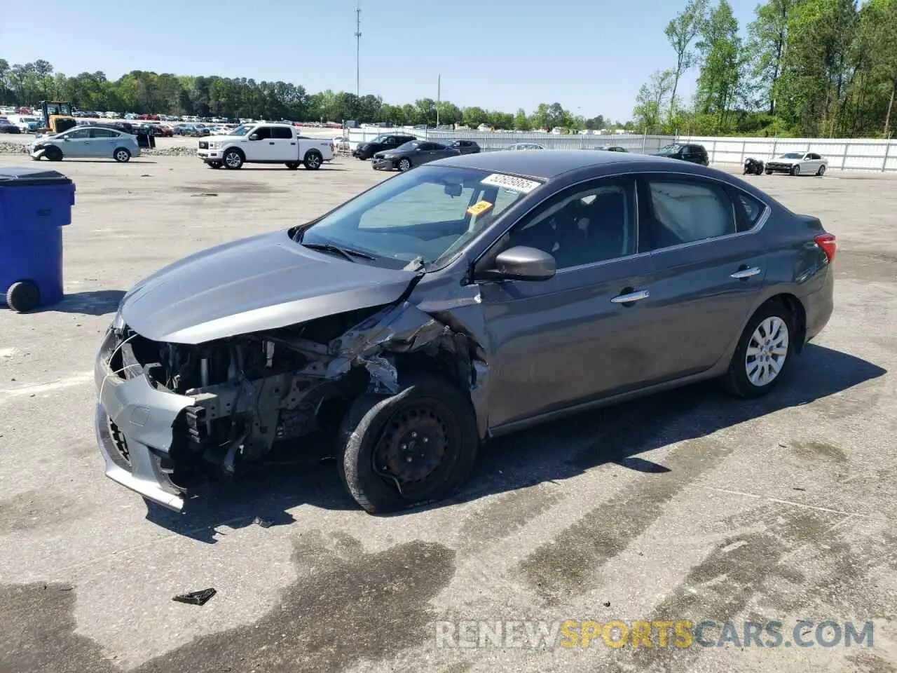 1 Photograph of a damaged car 3N1AB7AP5KY265043 NISSAN SENTRA 2019