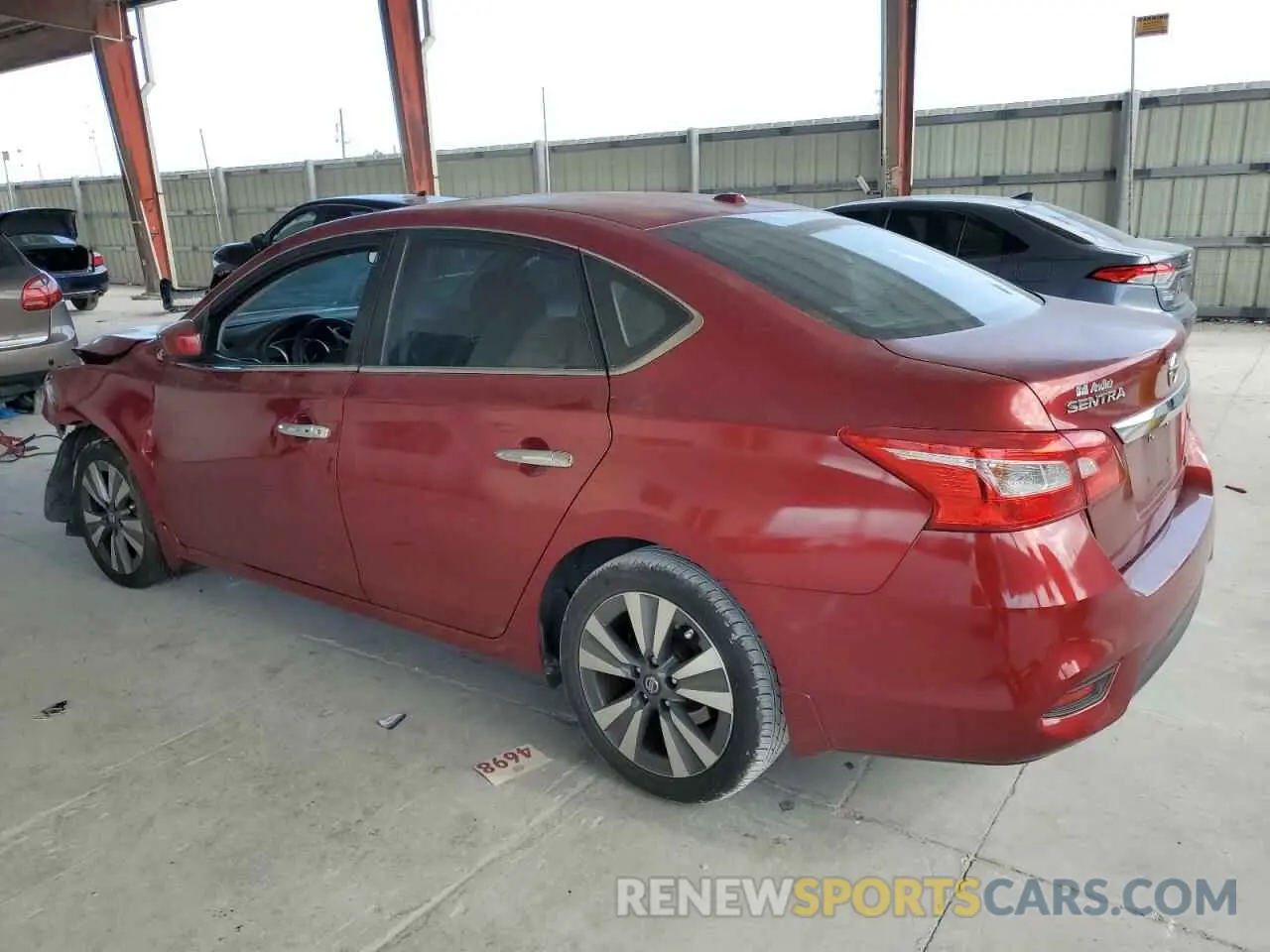 2 Photograph of a damaged car 3N1AB7AP5KY266323 NISSAN SENTRA 2019