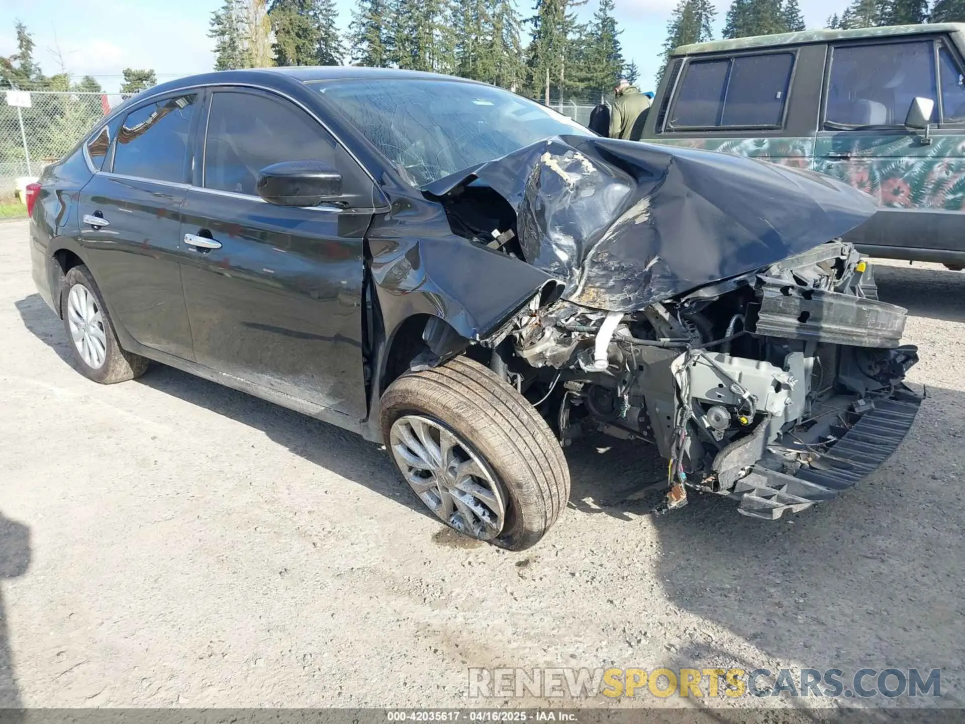 1 Photograph of a damaged car 3N1AB7AP5KY277161 NISSAN SENTRA 2019