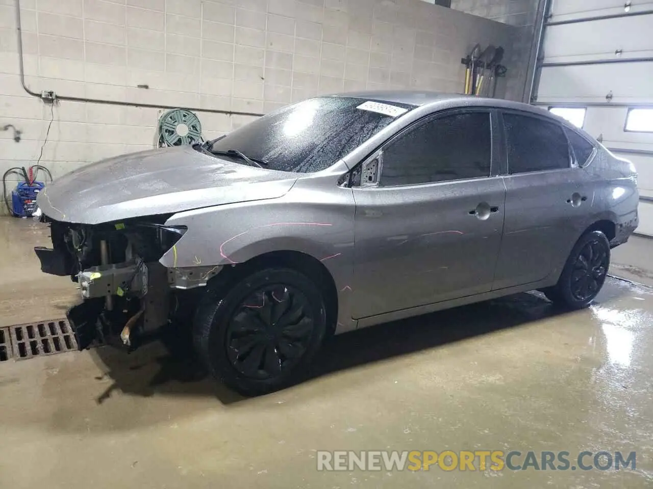1 Photograph of a damaged car 3N1AB7AP5KY282439 NISSAN SENTRA 2019