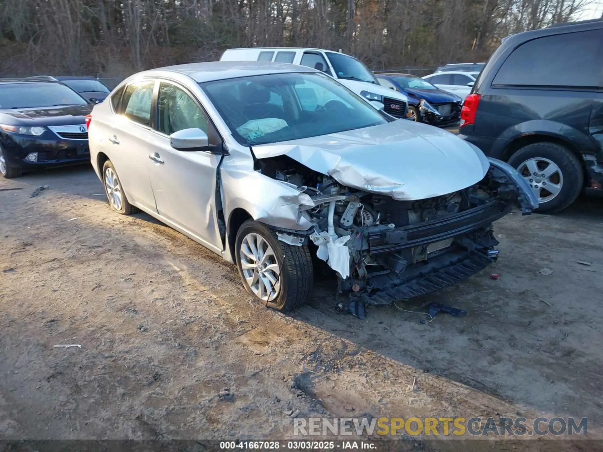 1 Photograph of a damaged car 3N1AB7AP5KY285373 NISSAN SENTRA 2019