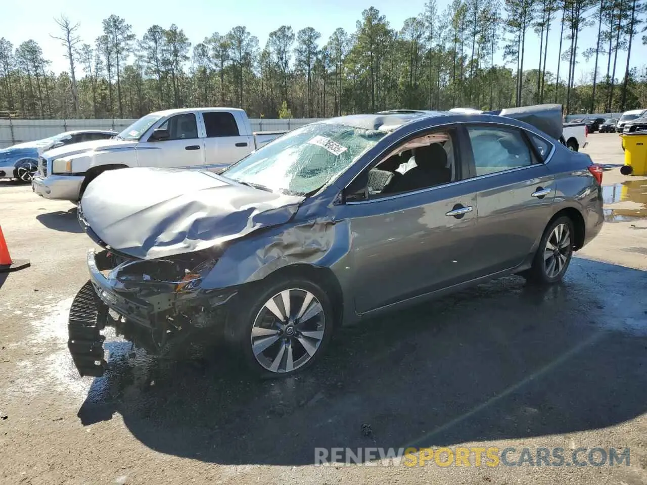 1 Photograph of a damaged car 3N1AB7AP5KY293294 NISSAN SENTRA 2019