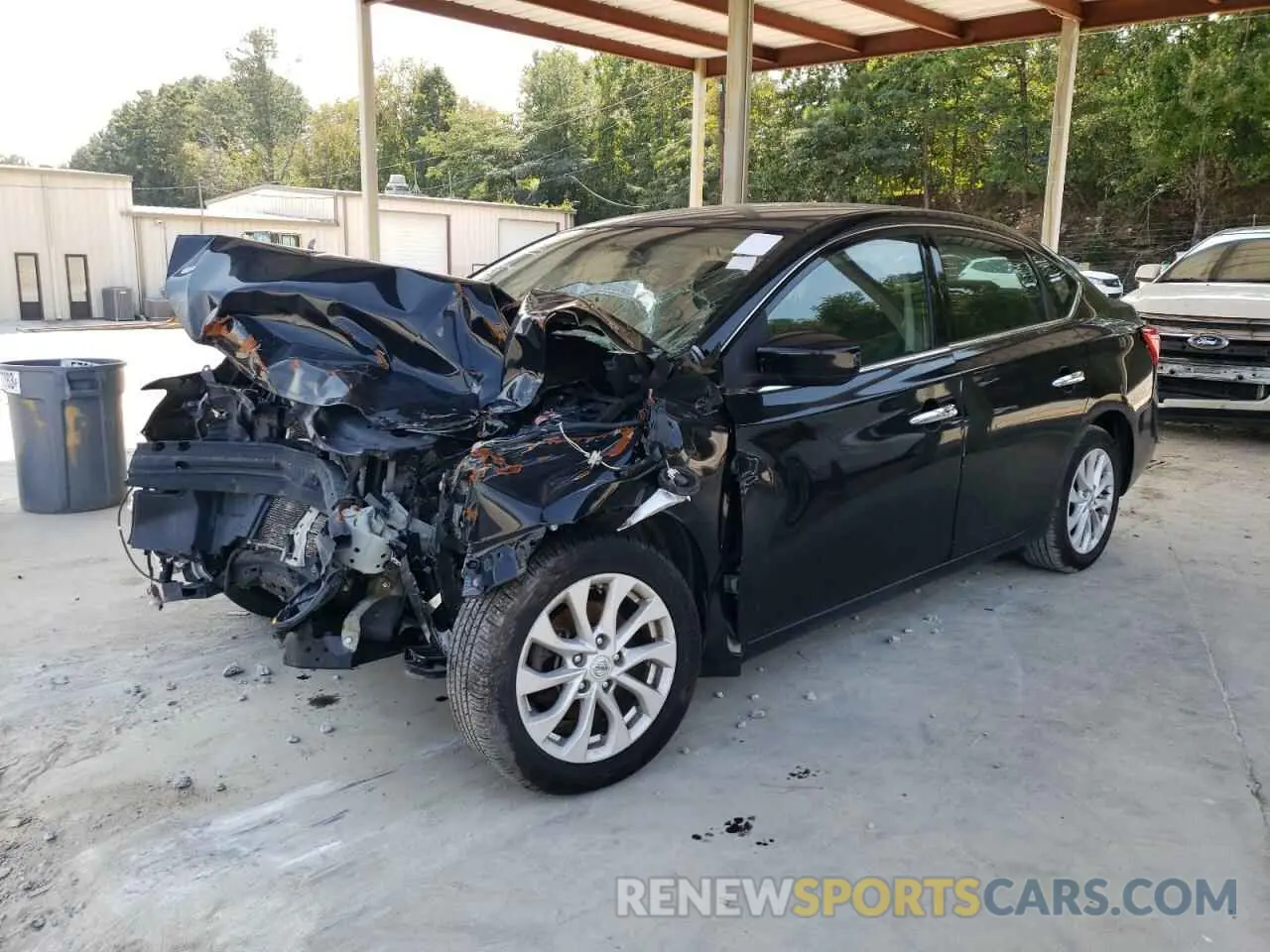 1 Photograph of a damaged car 3N1AB7AP5KY296230 NISSAN SENTRA 2019