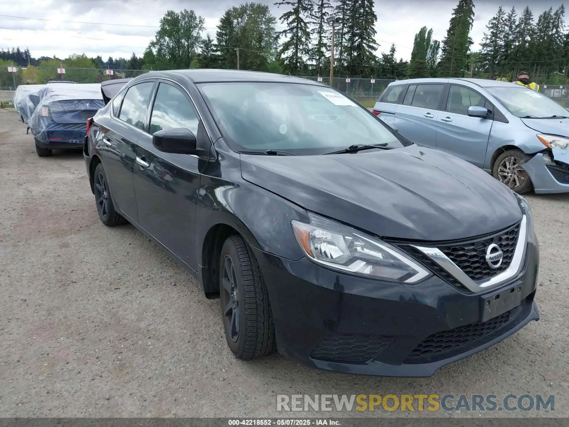 1 Photograph of a damaged car 3N1AB7AP5KY297698 NISSAN SENTRA 2019