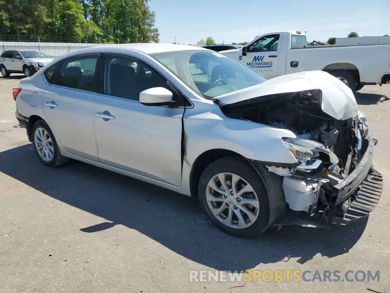4 Photograph of a damaged car 3N1AB7AP5KY307257 NISSAN SENTRA 2019