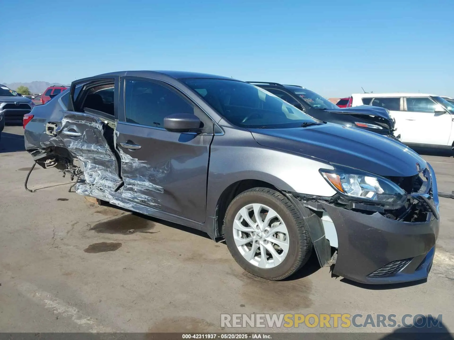 1 Photograph of a damaged car 3N1AB7AP5KY312085 NISSAN SENTRA 2019