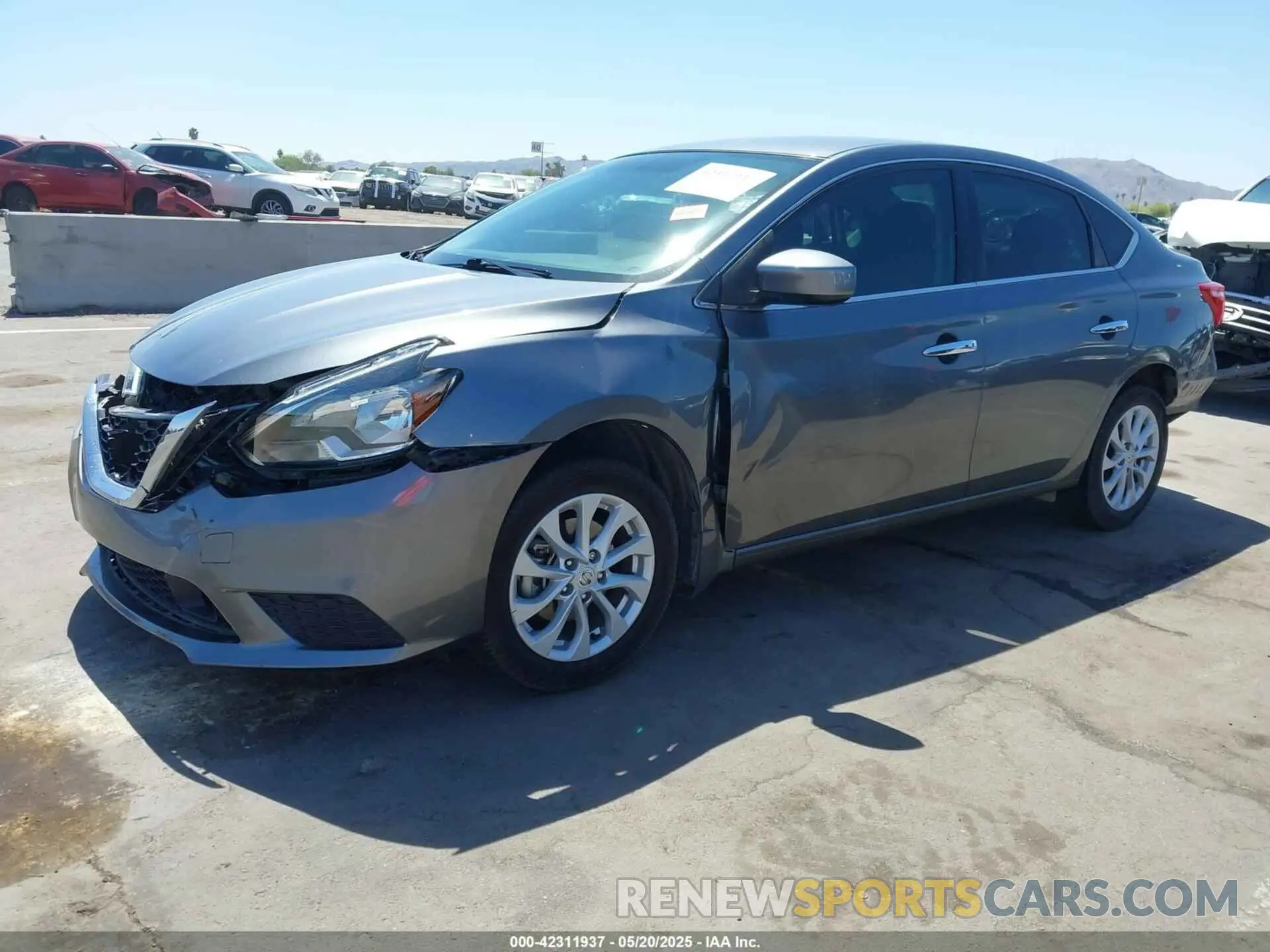 2 Photograph of a damaged car 3N1AB7AP5KY312085 NISSAN SENTRA 2019