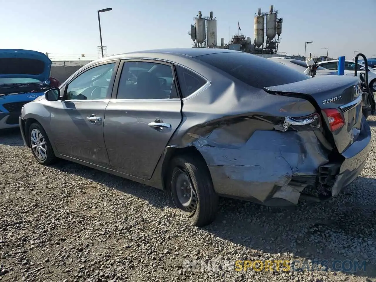 2 Photograph of a damaged car 3N1AB7AP5KY313964 NISSAN SENTRA 2019