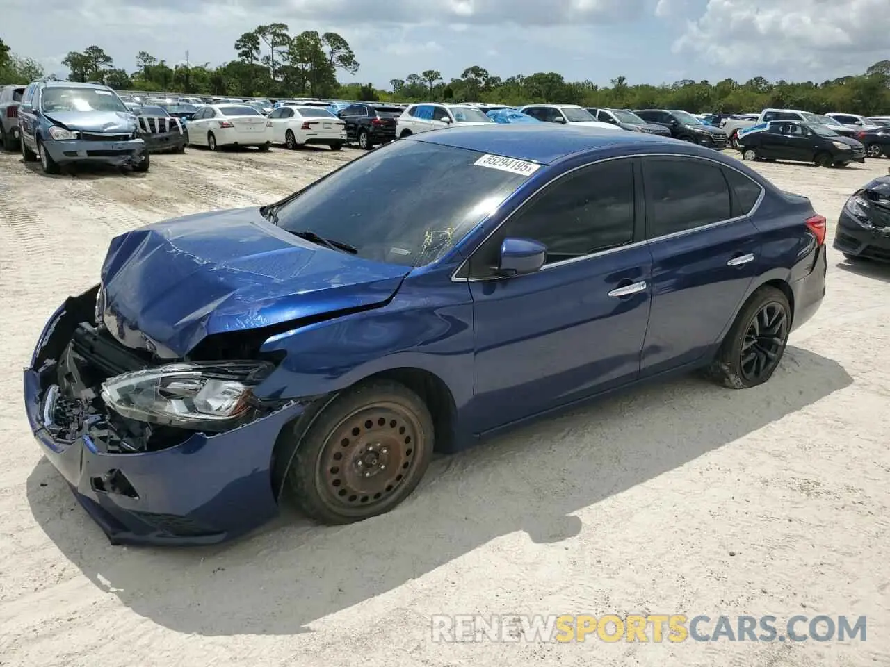 1 Photograph of a damaged car 3N1AB7AP5KY316654 NISSAN SENTRA 2019