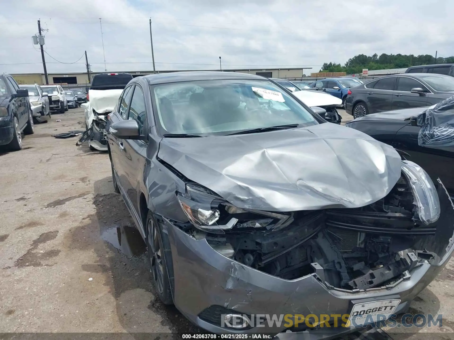 1 Photograph of a damaged car 3N1AB7AP5KY322180 NISSAN SENTRA 2019