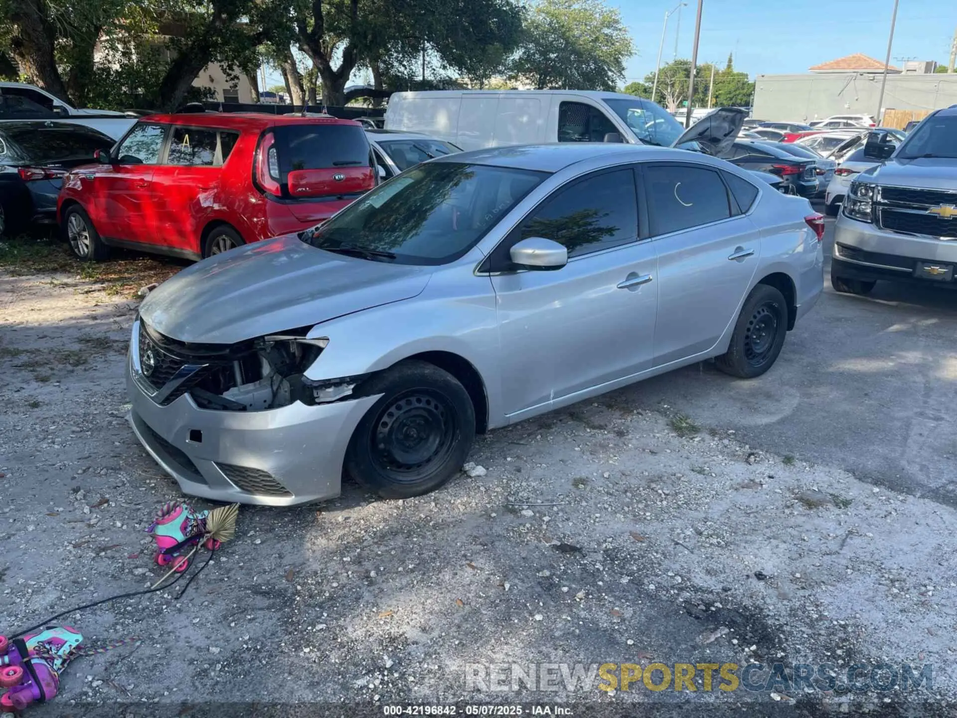 2 Photograph of a damaged car 3N1AB7AP5KY332143 NISSAN SENTRA 2019