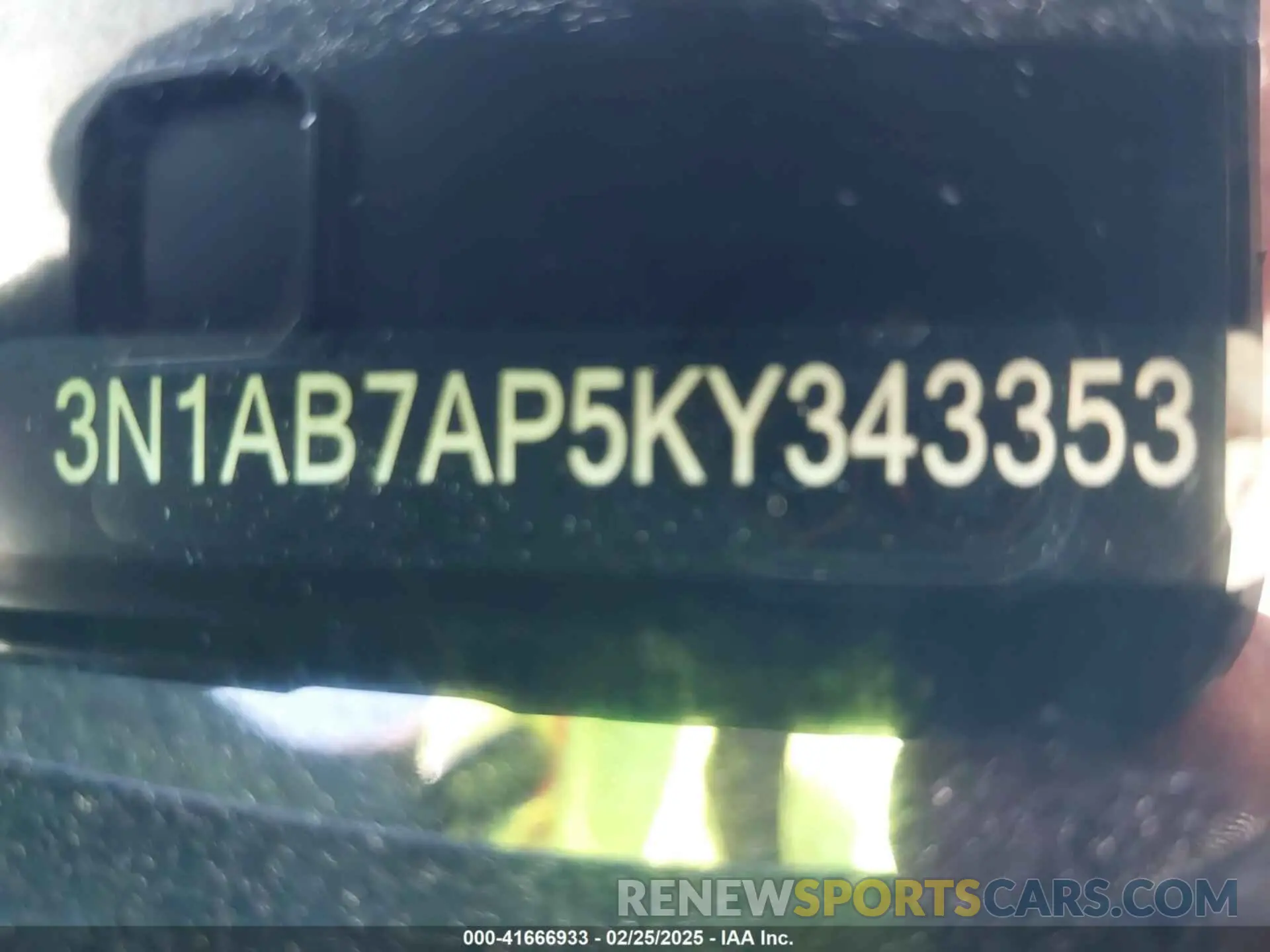 9 Photograph of a damaged car 3N1AB7AP5KY343353 NISSAN SENTRA 2019