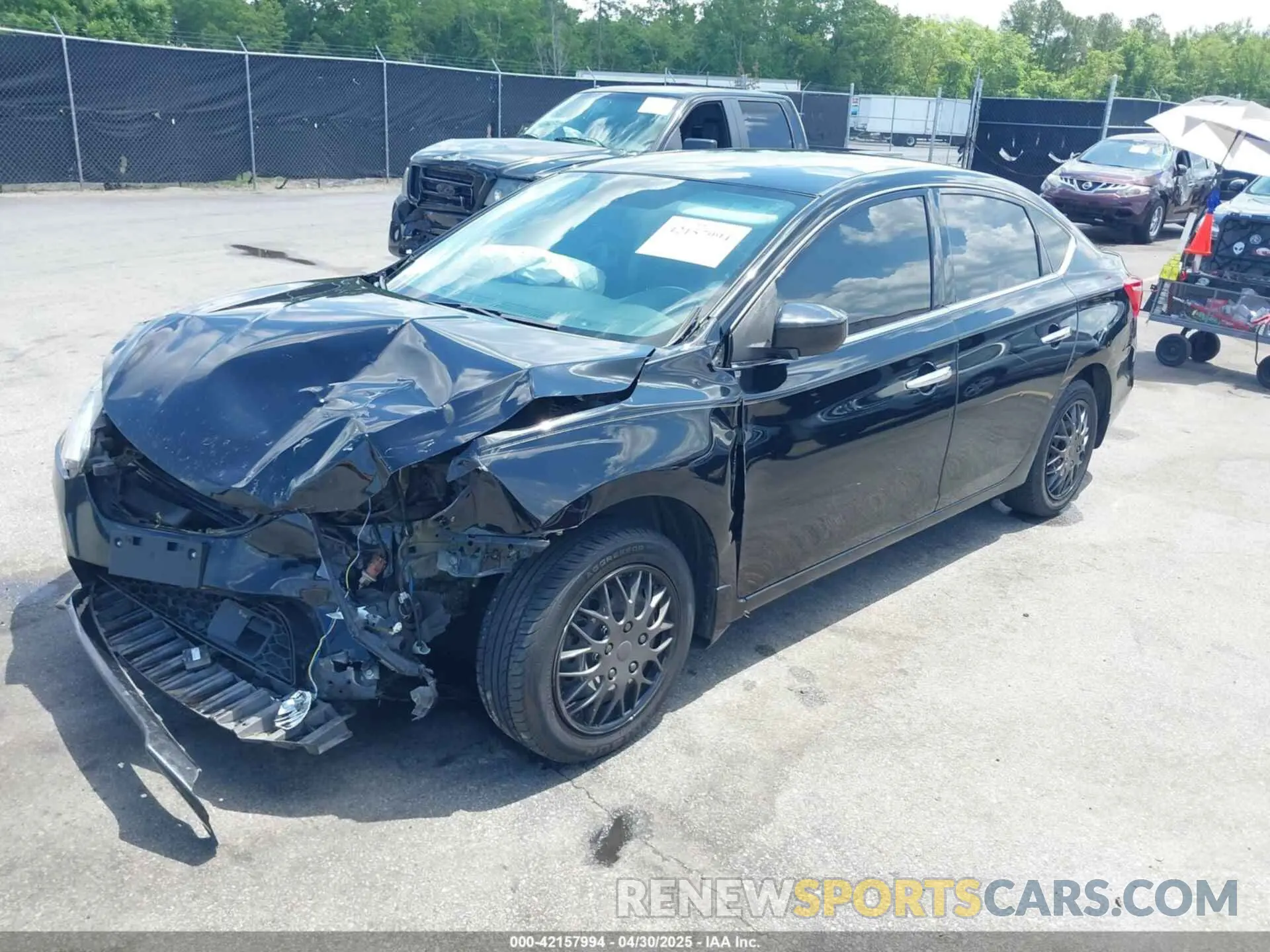 2 Photograph of a damaged car 3N1AB7AP5KY345992 NISSAN SENTRA 2019