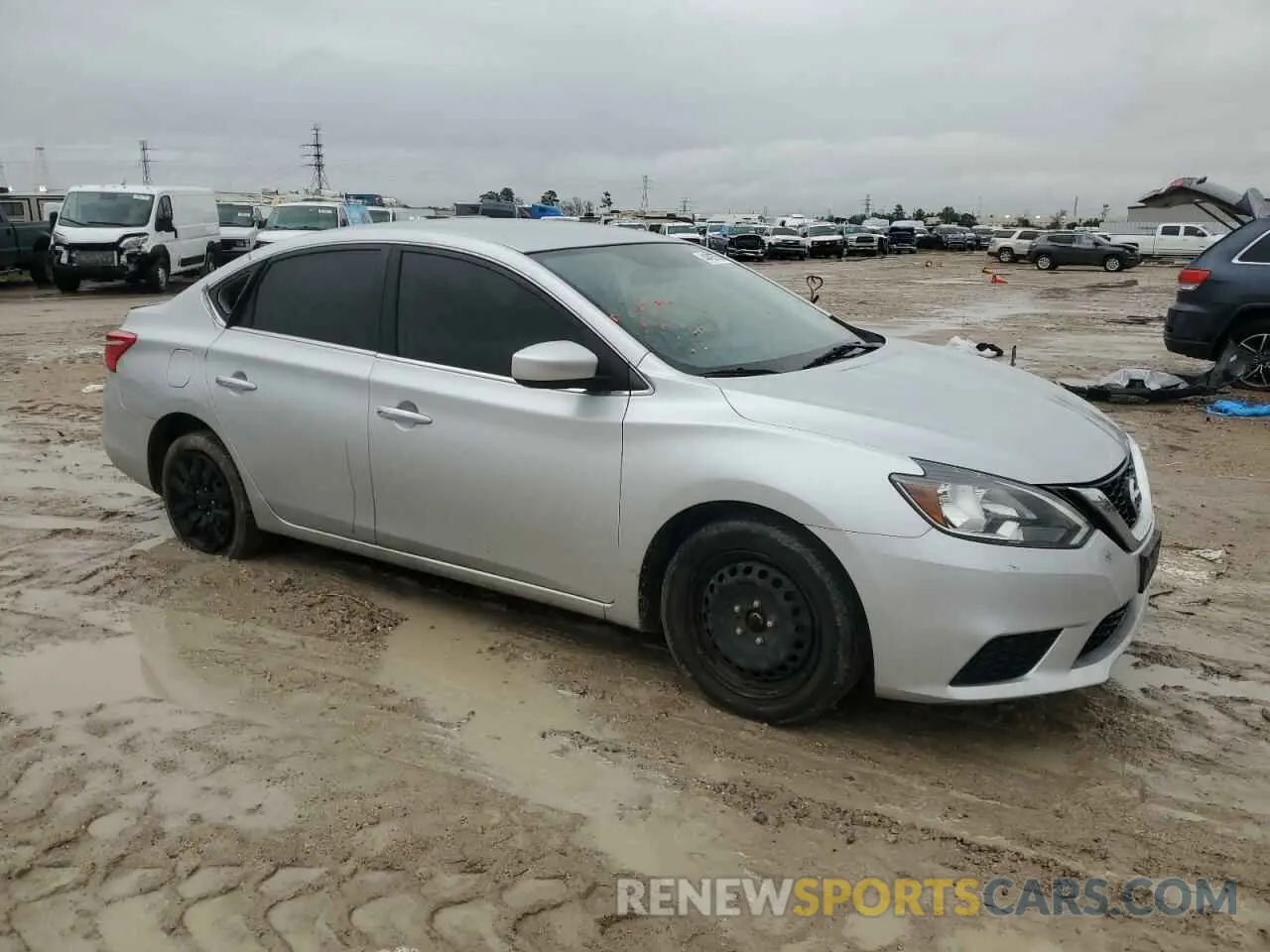 4 Photograph of a damaged car 3N1AB7AP5KY354059 NISSAN SENTRA 2019