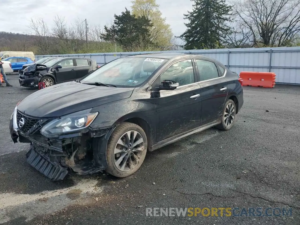 1 Photograph of a damaged car 3N1AB7AP5KY361142 NISSAN SENTRA 2019