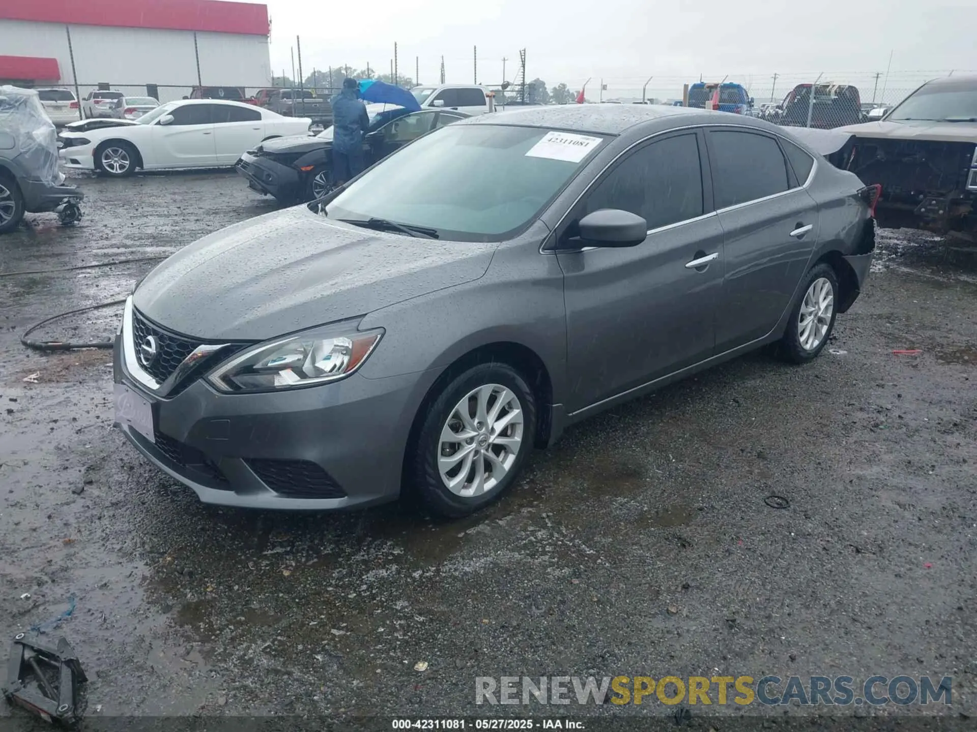 2 Photograph of a damaged car 3N1AB7AP5KY364297 NISSAN SENTRA 2019